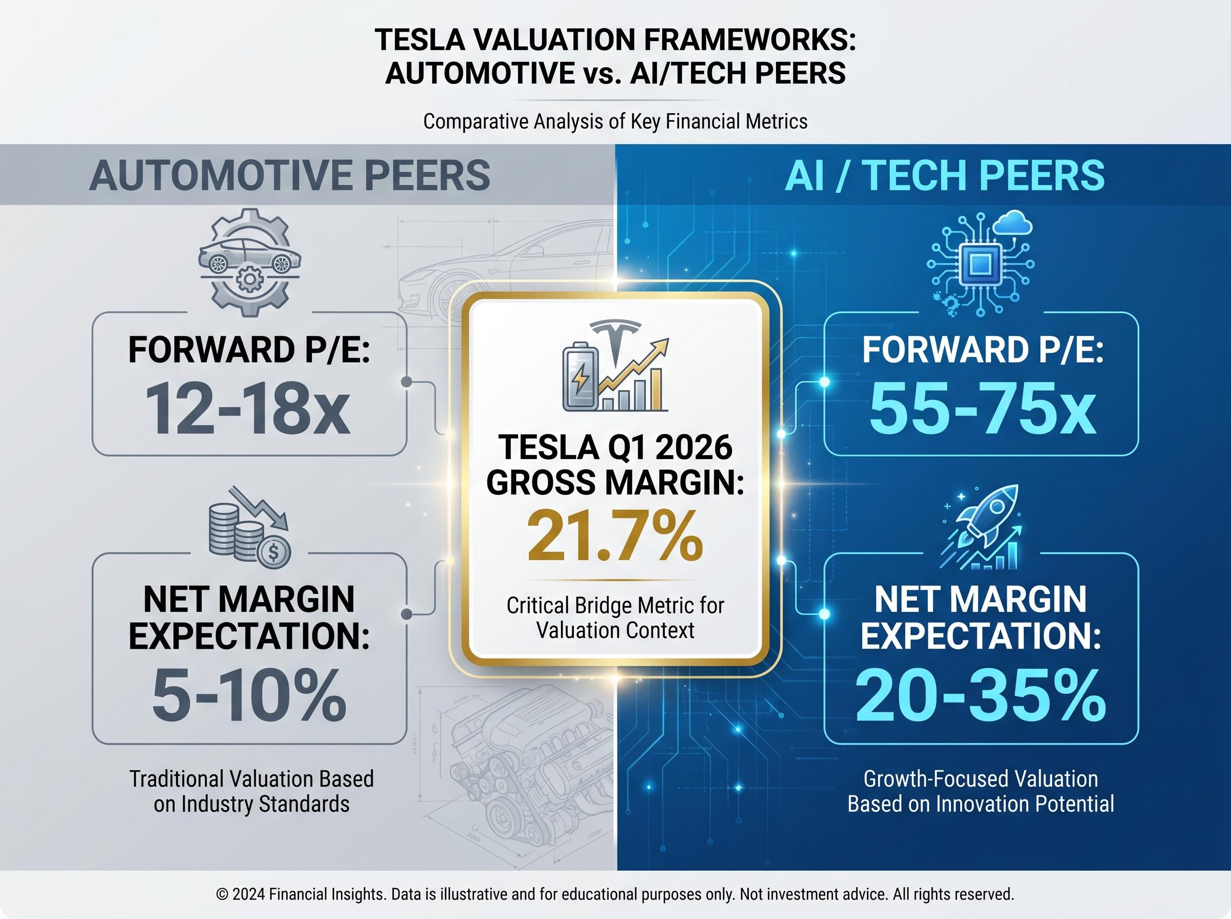The Valuation Divide: Auto vs. Tech Peers