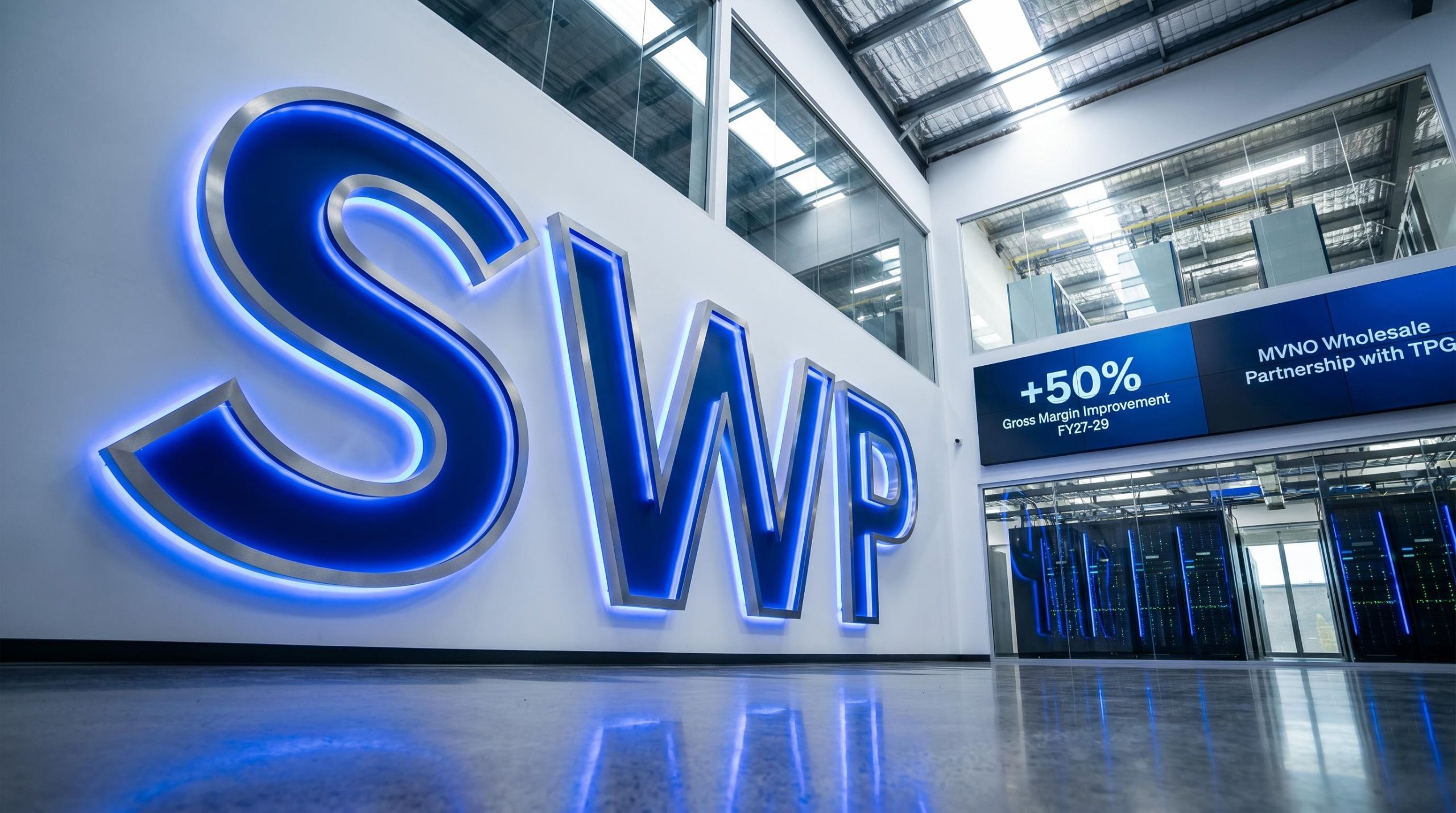 SWP letters with signage
