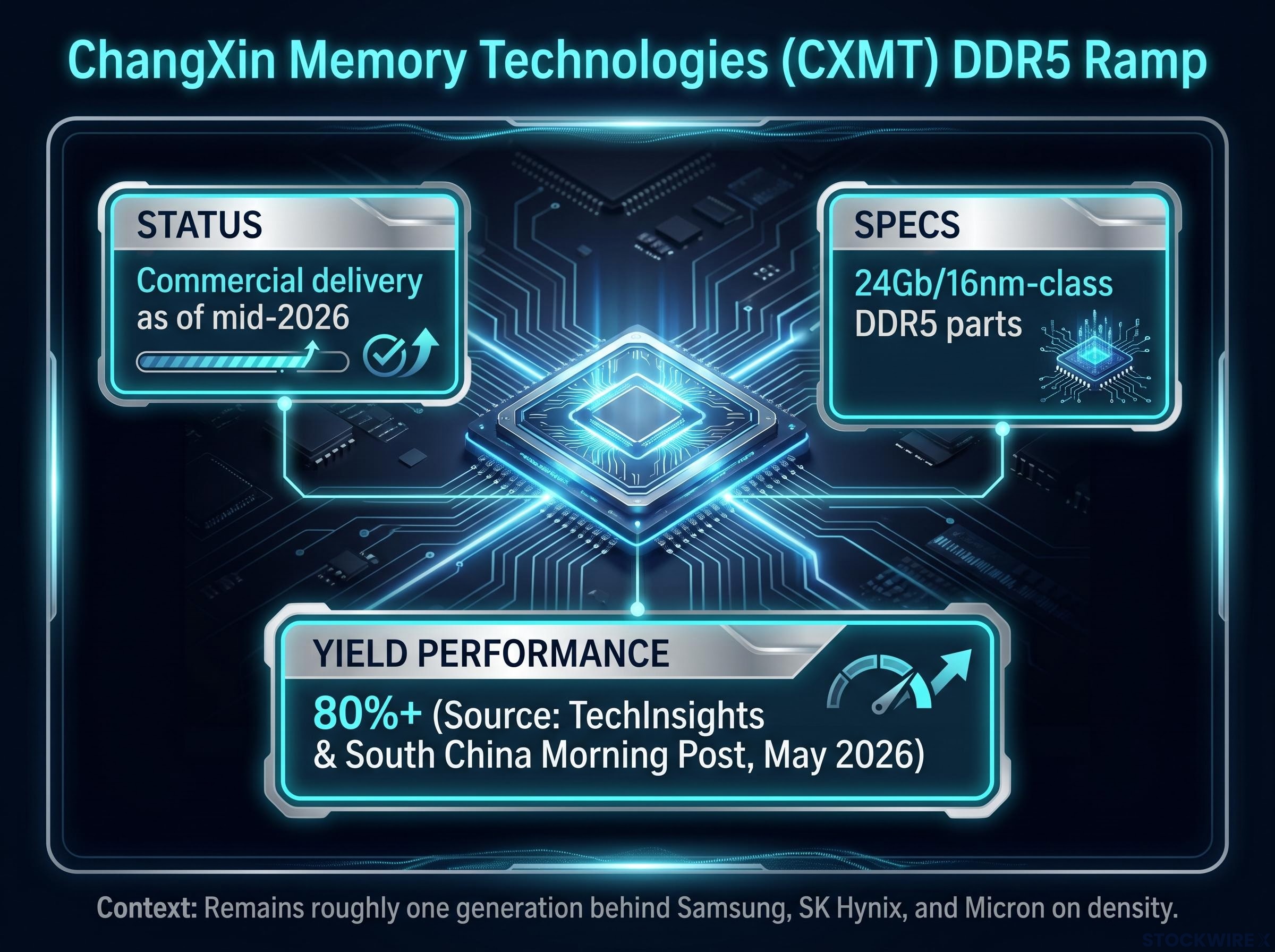 CXMT Commercial Delivery Milestones