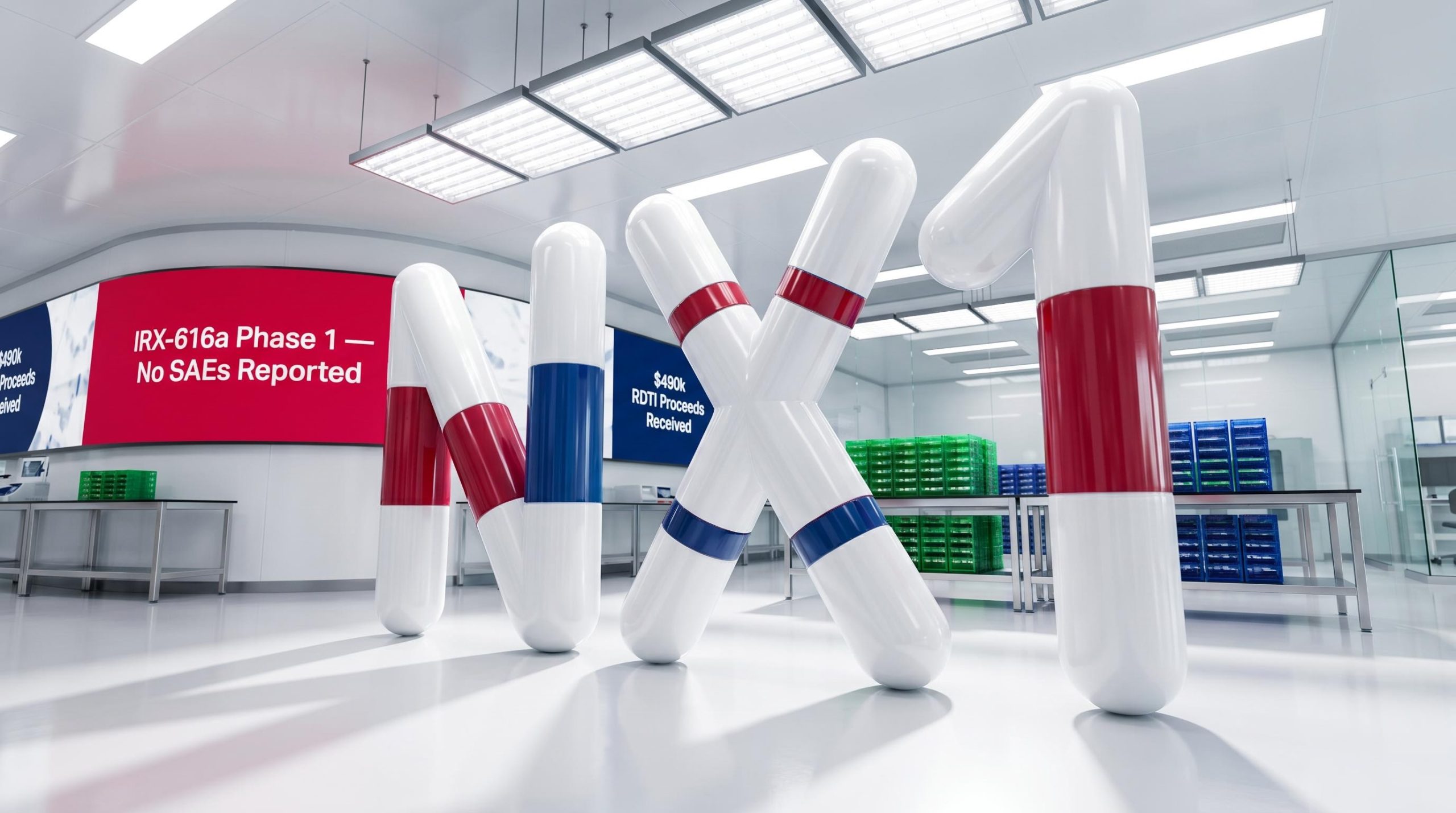 Giant capsule letters in lab