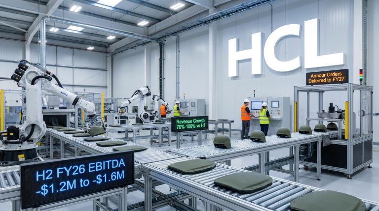 Robotic assembly line in factory
