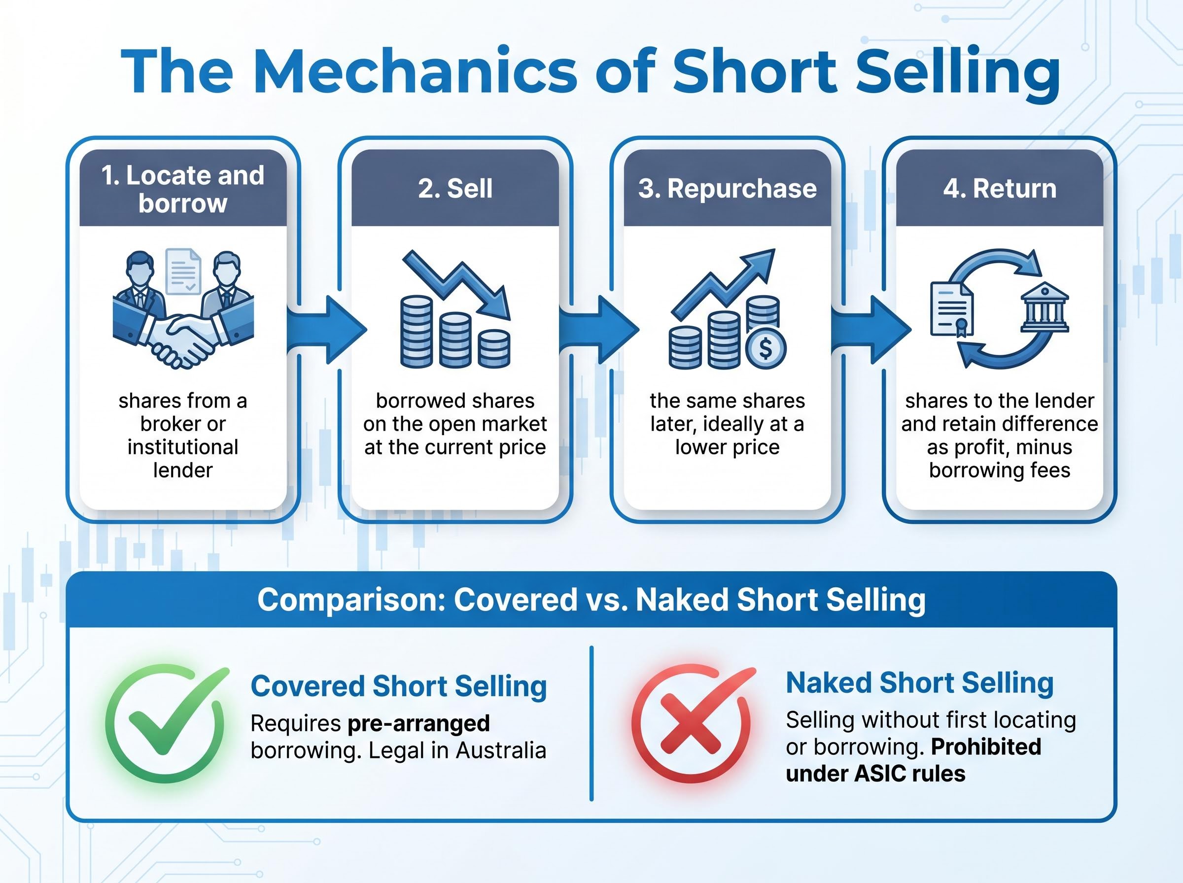 The 4-Step Mechanics of Short Selling