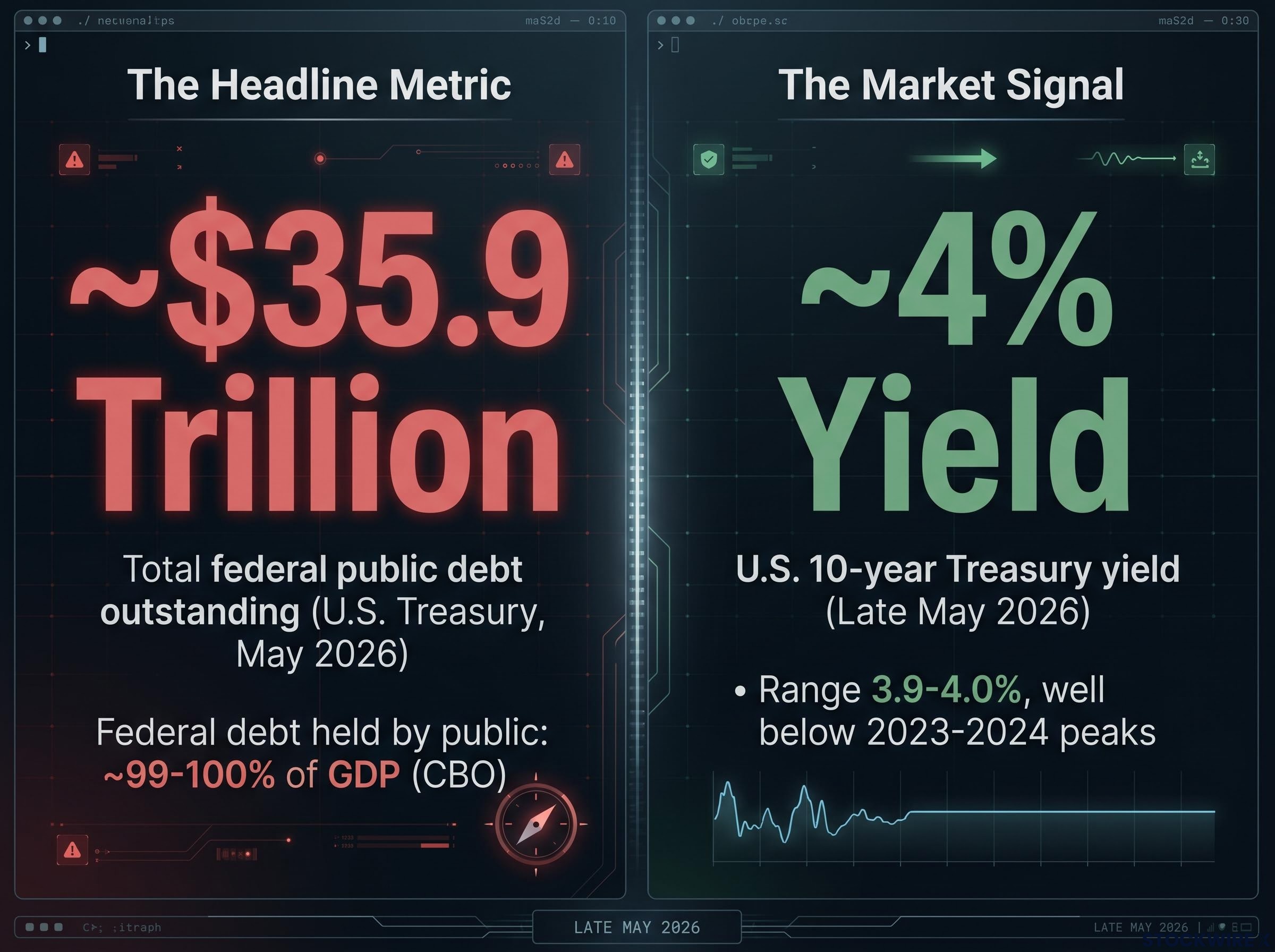 Headline Debt Figures vs. Market Signals