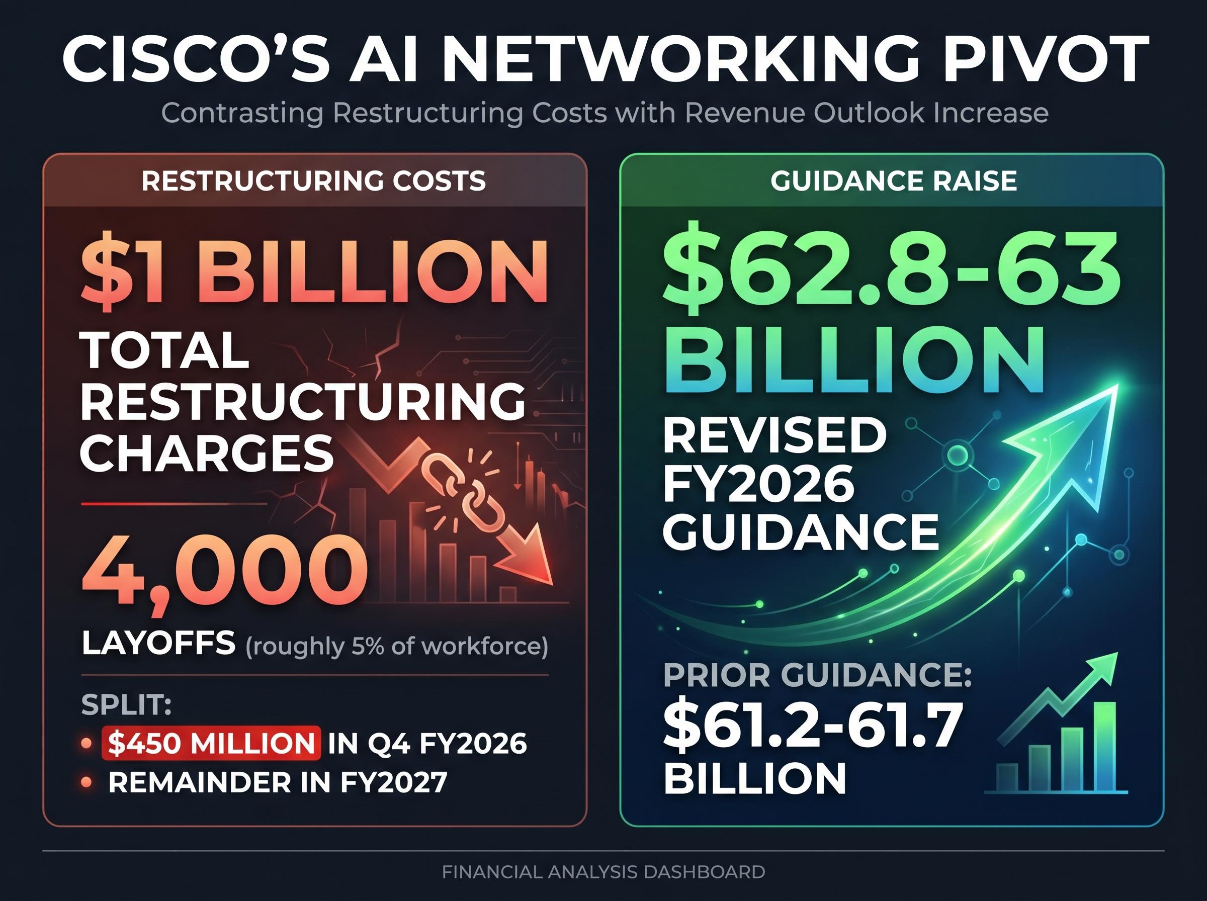 Cisco's AI Restructuring vs. Revenue Guidance