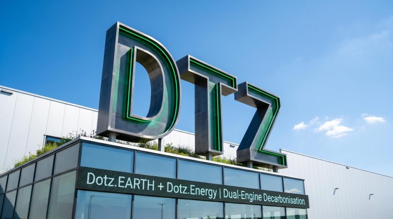 DTZ sign on building