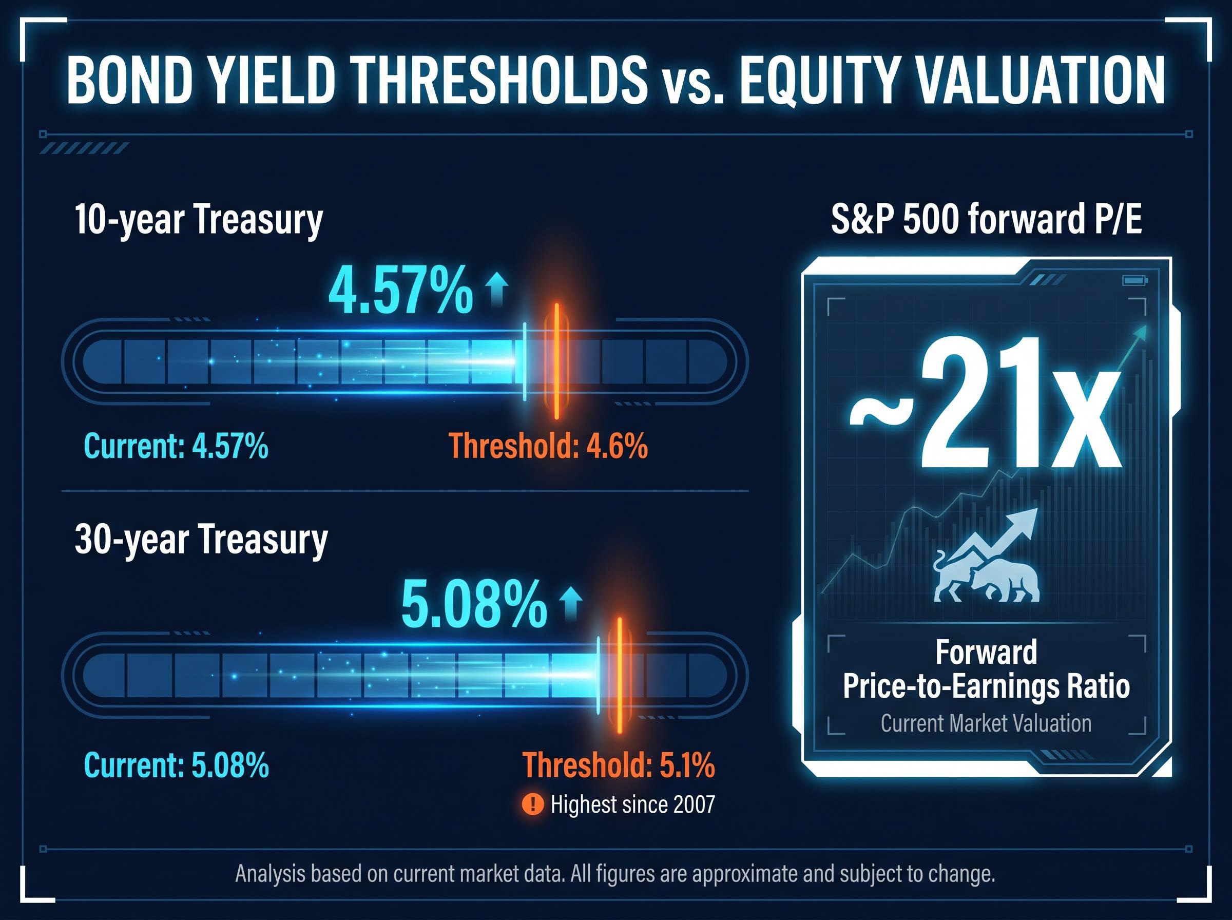 Treasury Yields vs. Critical Equity Thresholds