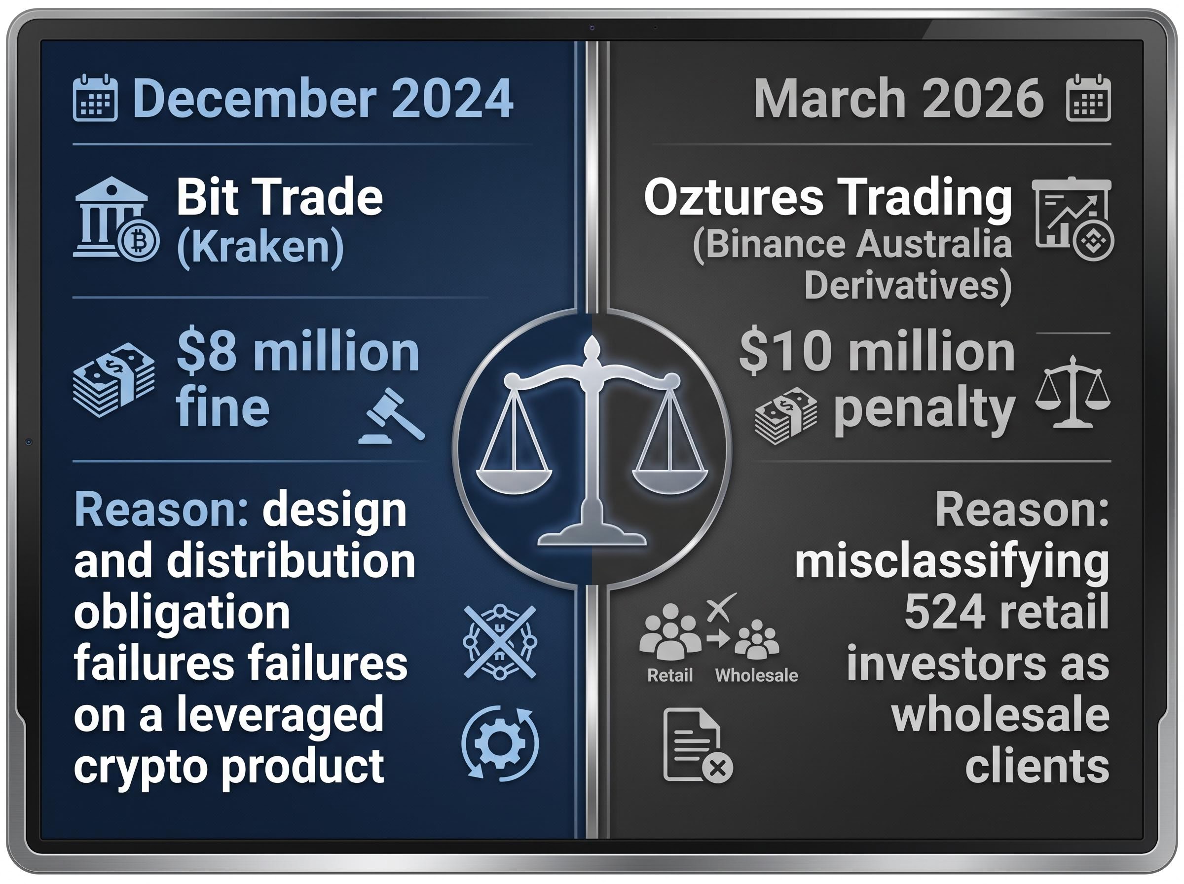 ASIC's Crypto Enforcement Actions: Kraken and Binance