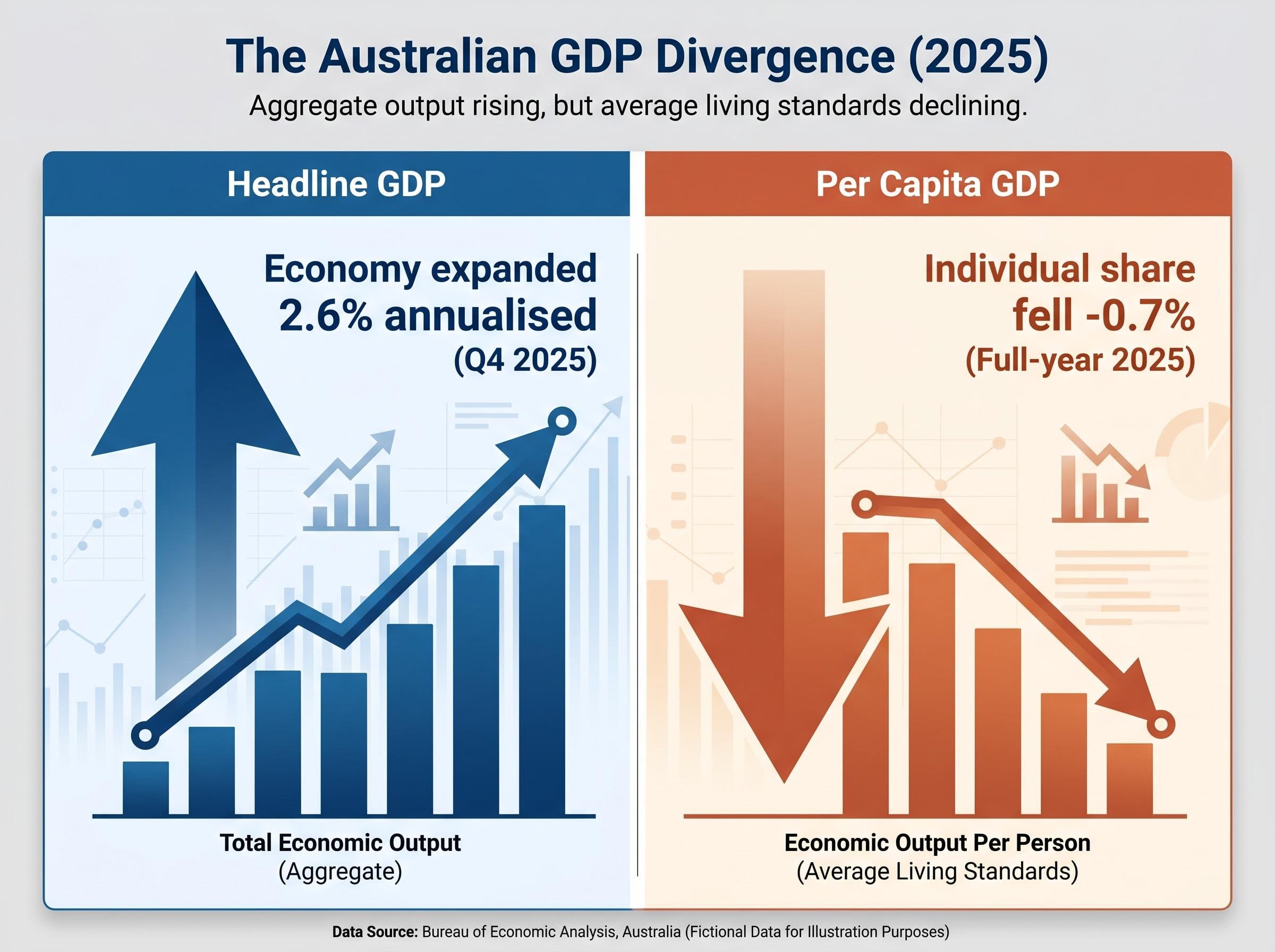 Headline vs. Per Capita GDP Divergence