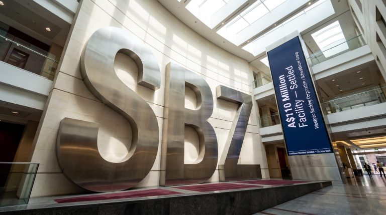 Large SBZ letters lobby
