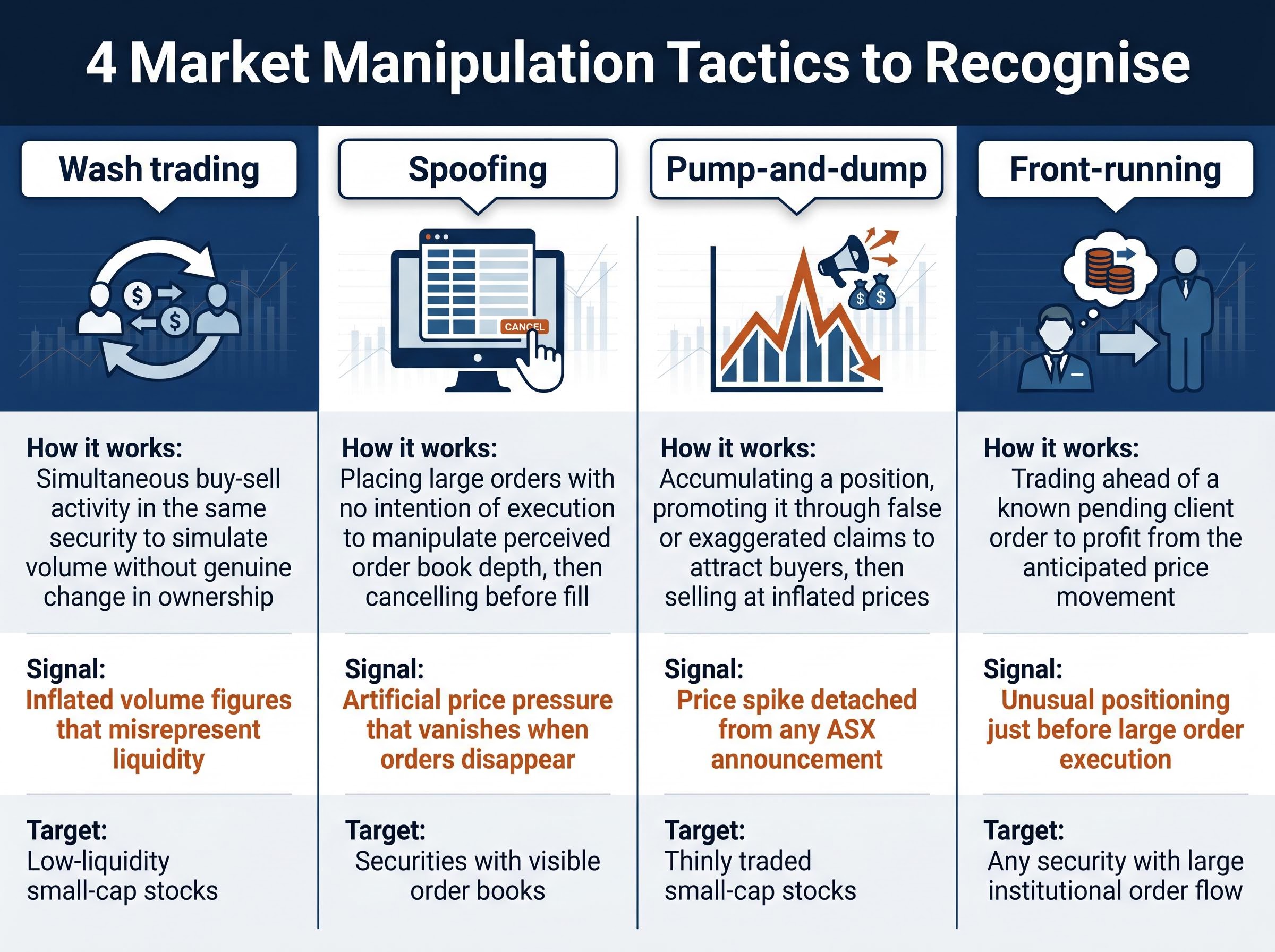 The Four ASX Market Manipulation Tactics