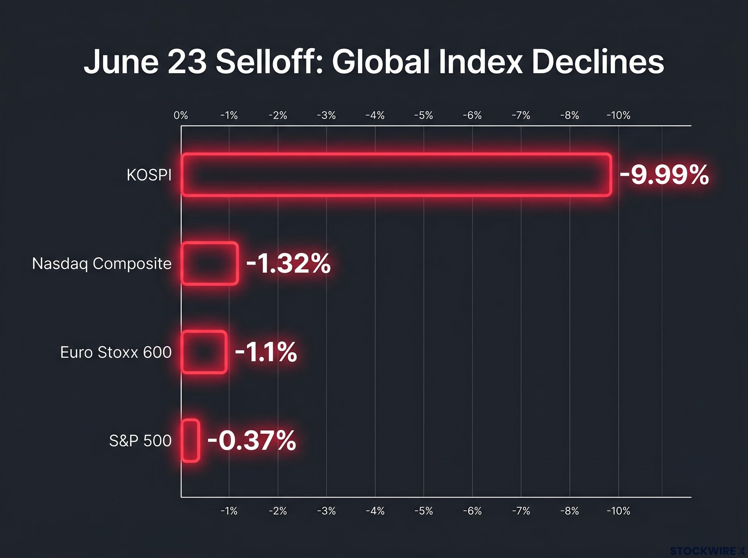 Global Selloff: Index Decline Comparison