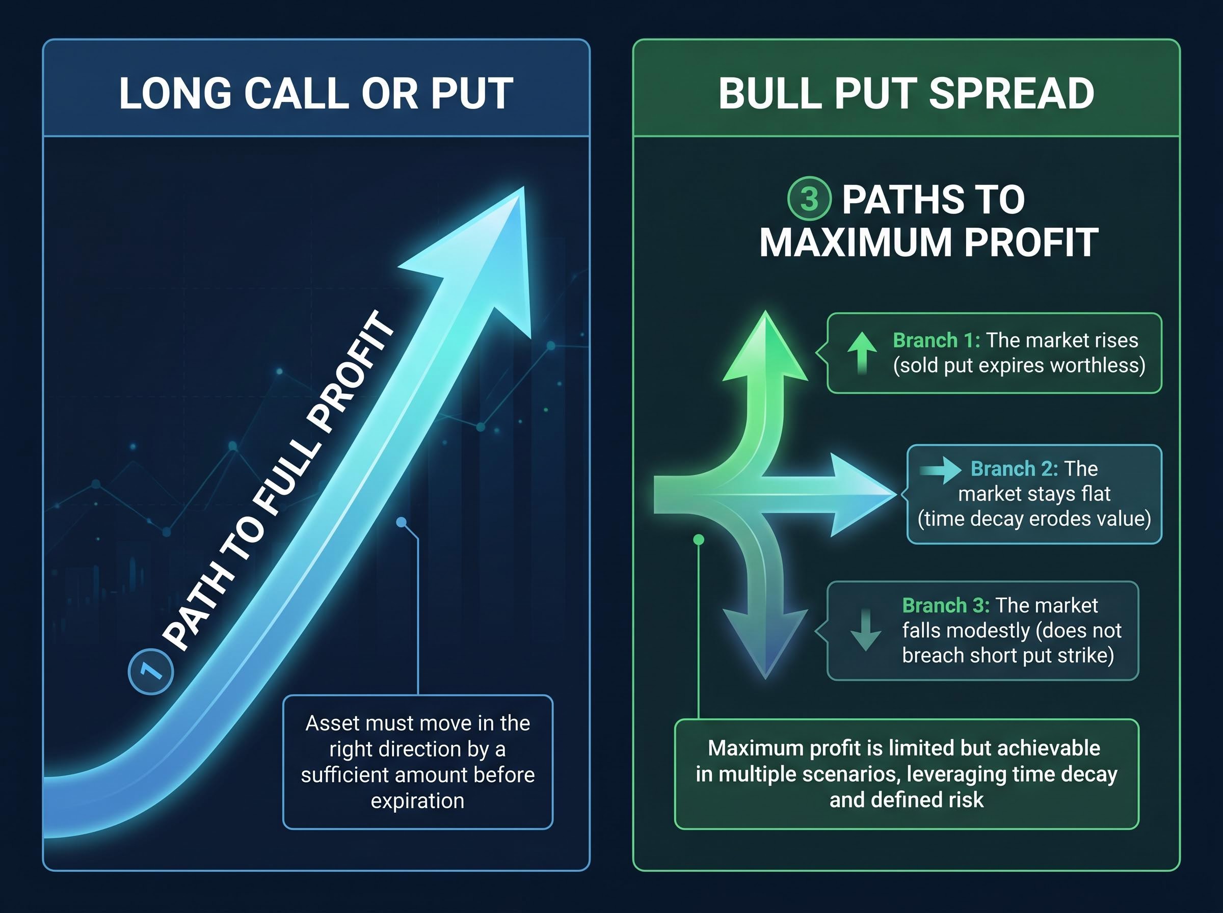 1 Path vs. 3 Paths: The Structural Advantage of Credit Spreads