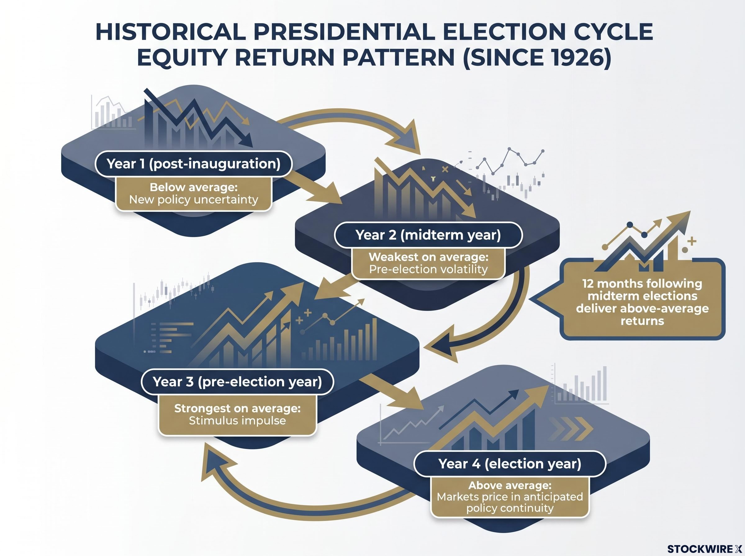 The Presidential Election Cycle Equity Pattern (Since 1926)