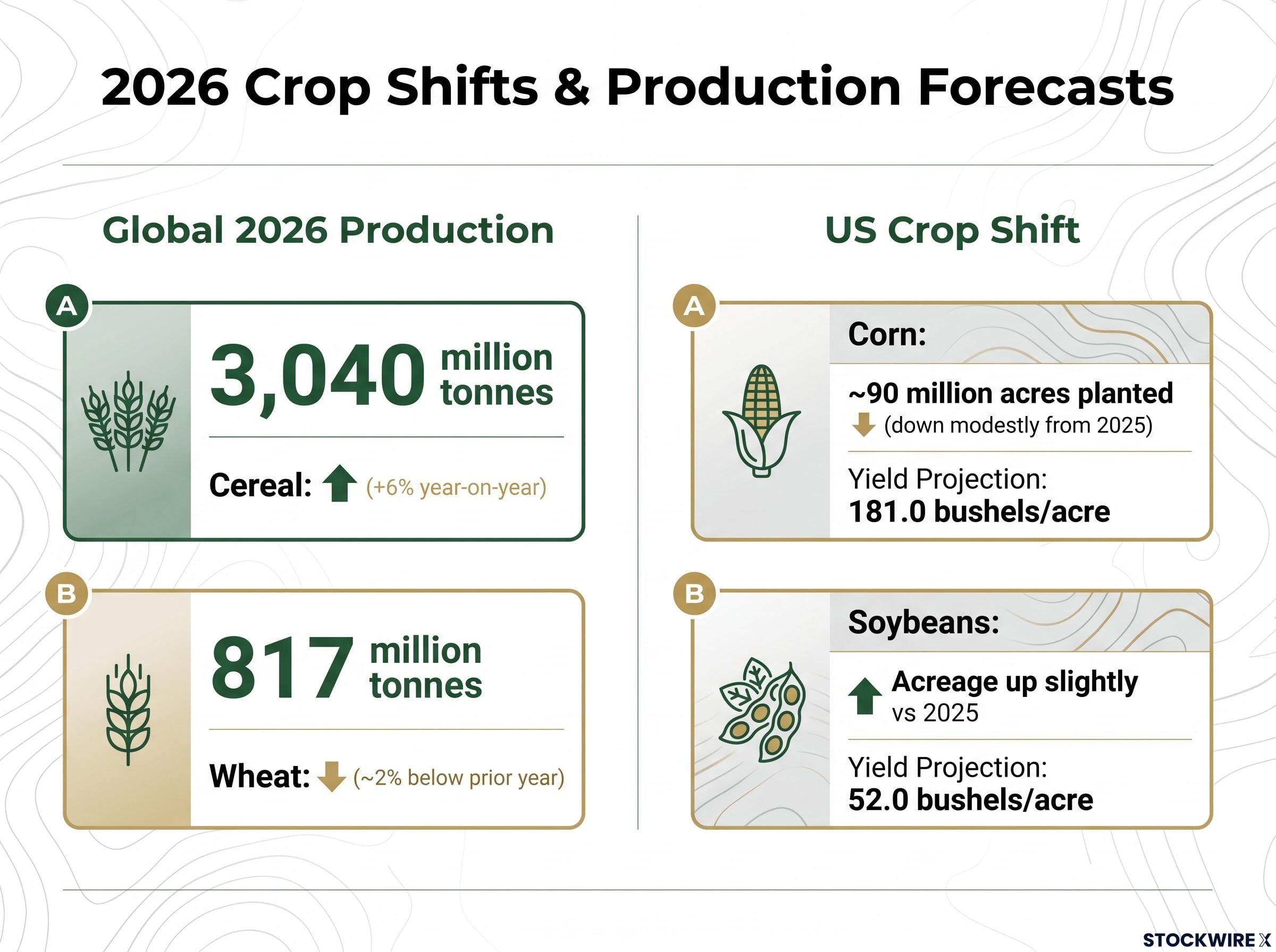 2026 Global Crop Shifts & Production Forecasts