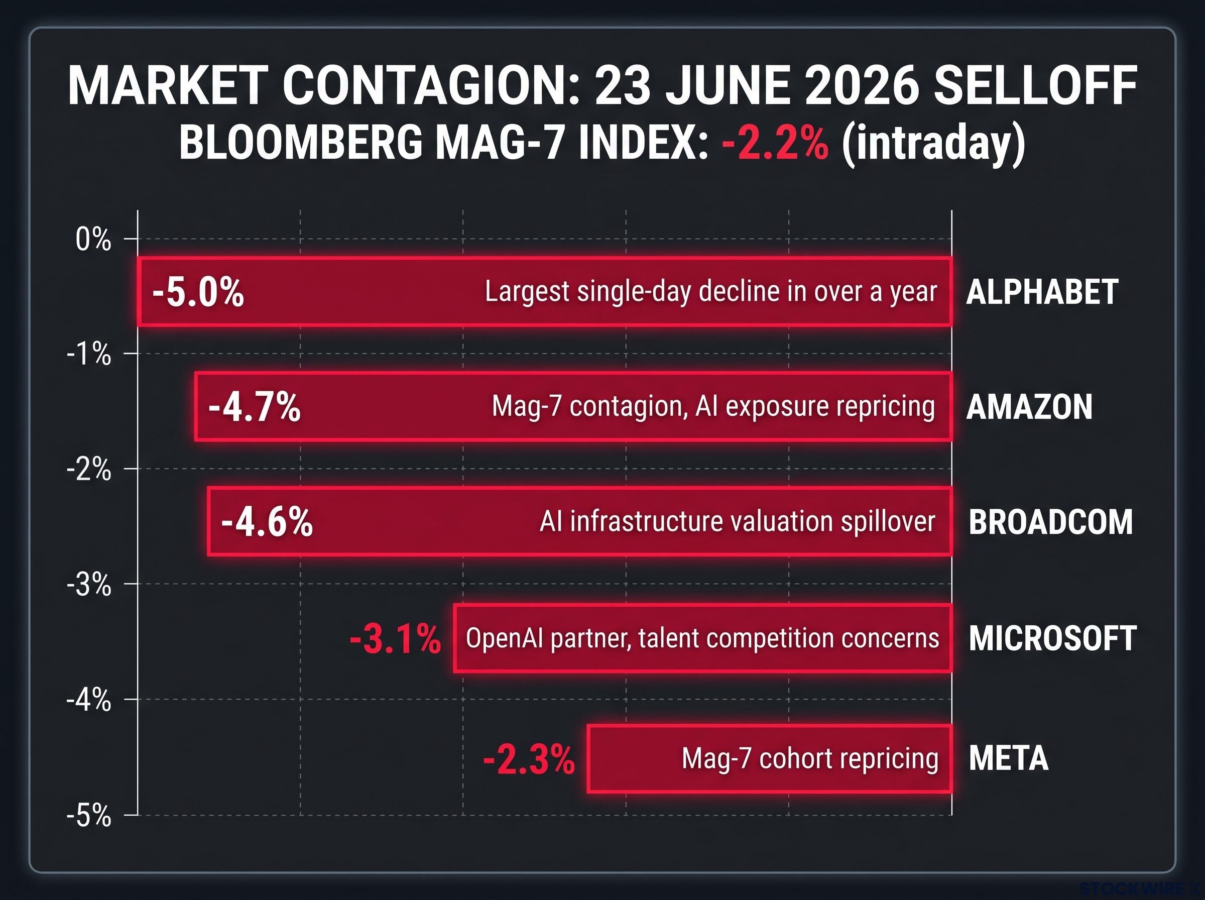 Tech Sector Market Contagion on 23 June 2026