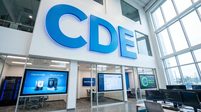Office with large logo