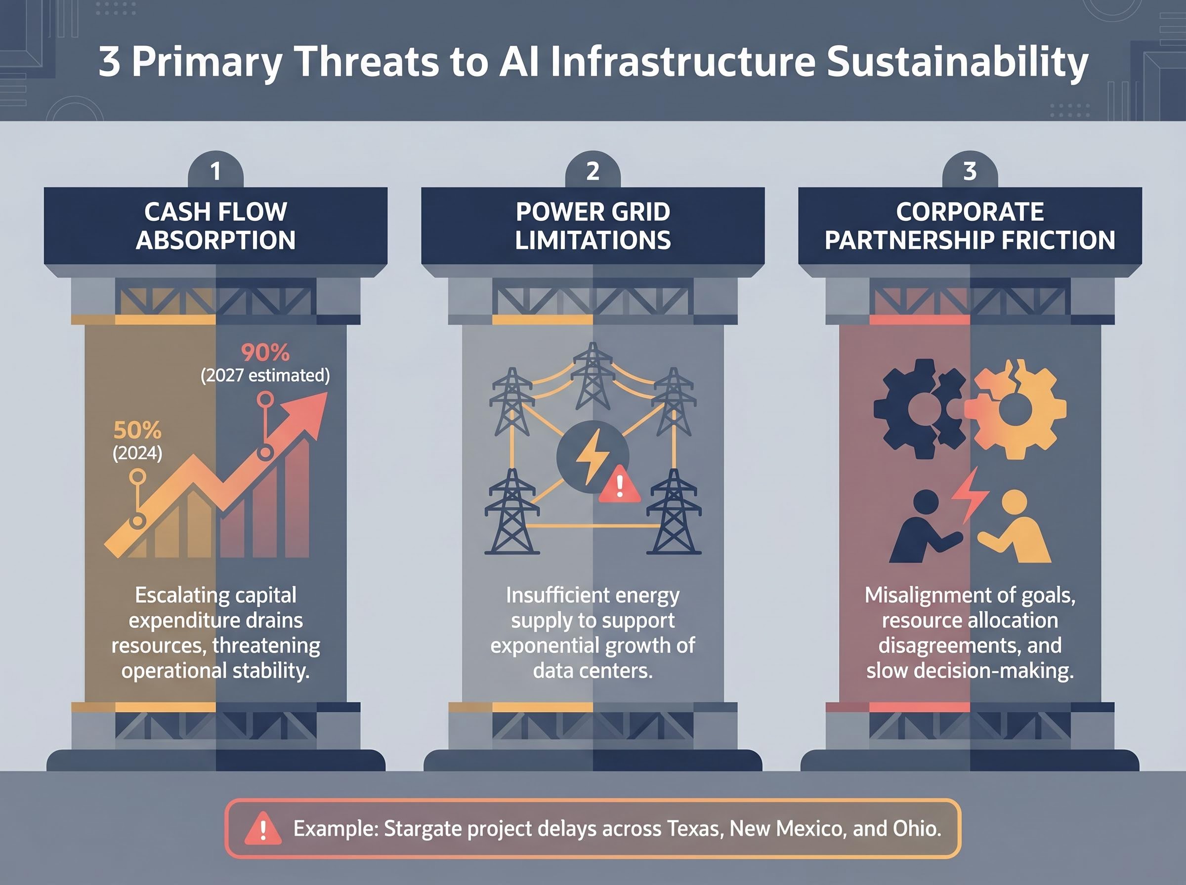 Systemic Risks to AI Infrastructure Sustainability