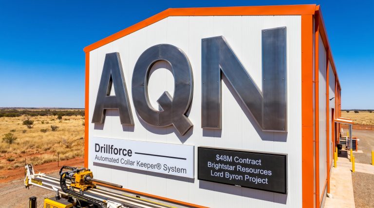 AQN building with drill