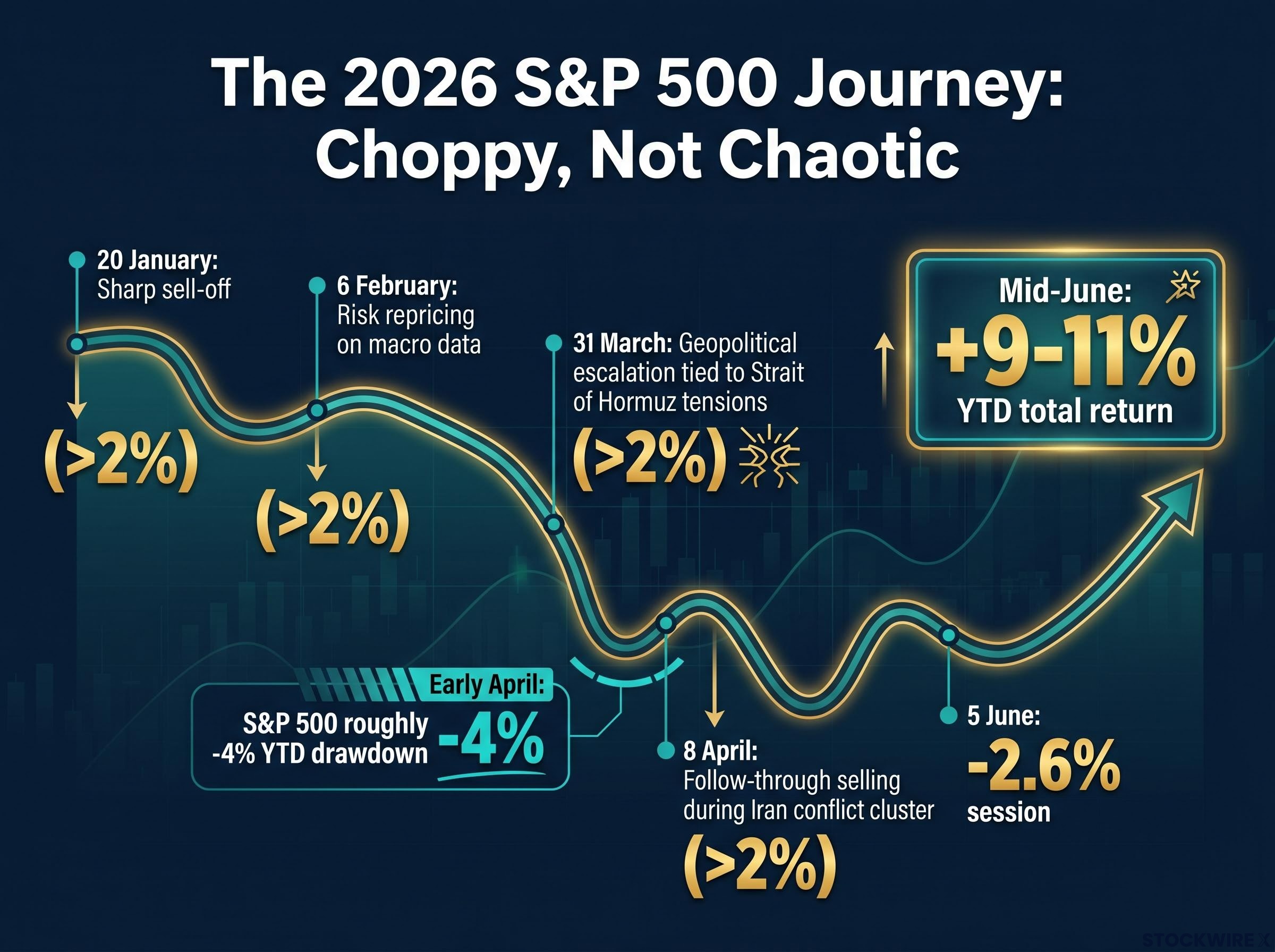 Timeline of S&P 500 Key Sessions in 2026