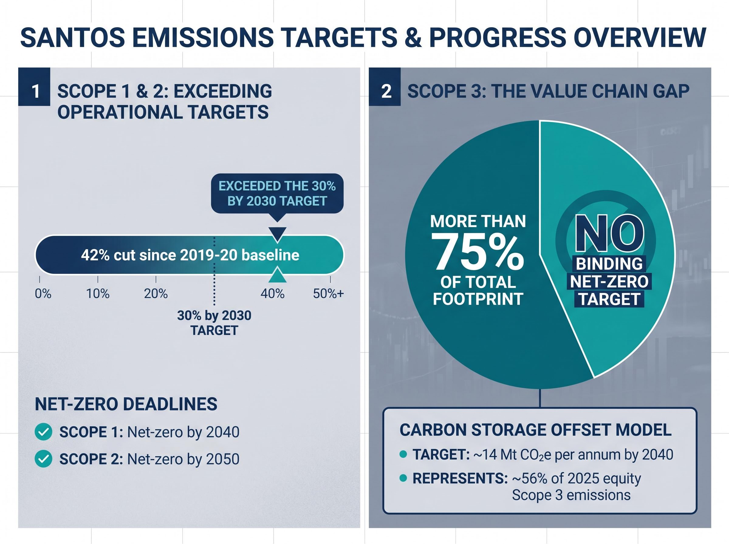 Santos Emissions Target Imbalance