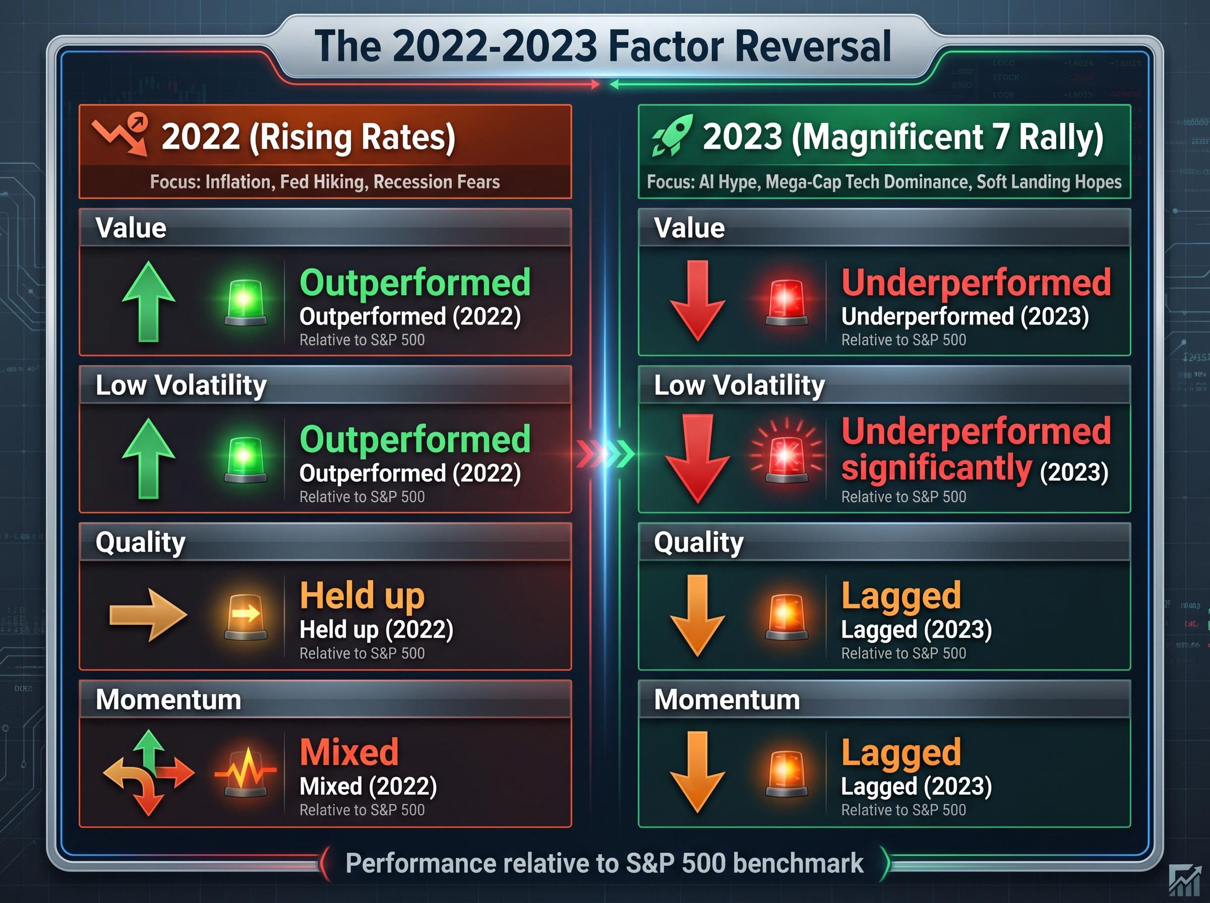 The 2022-2023 Factor Reversal