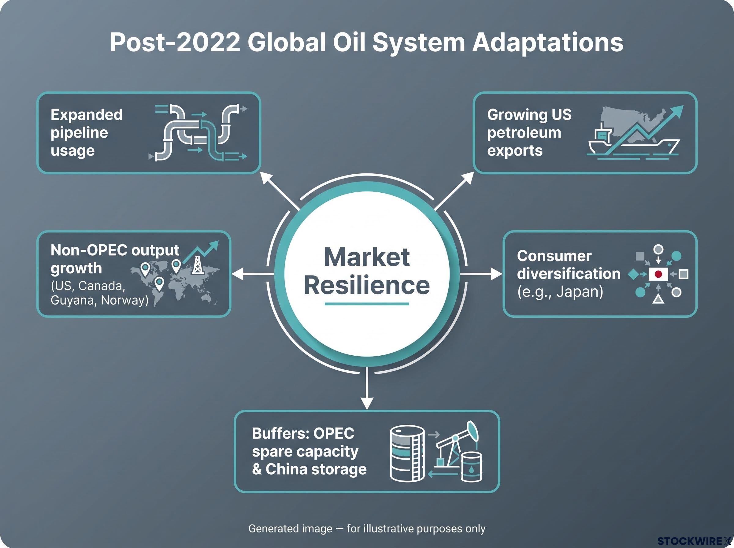 Structural Adaptations in the Global Oil System