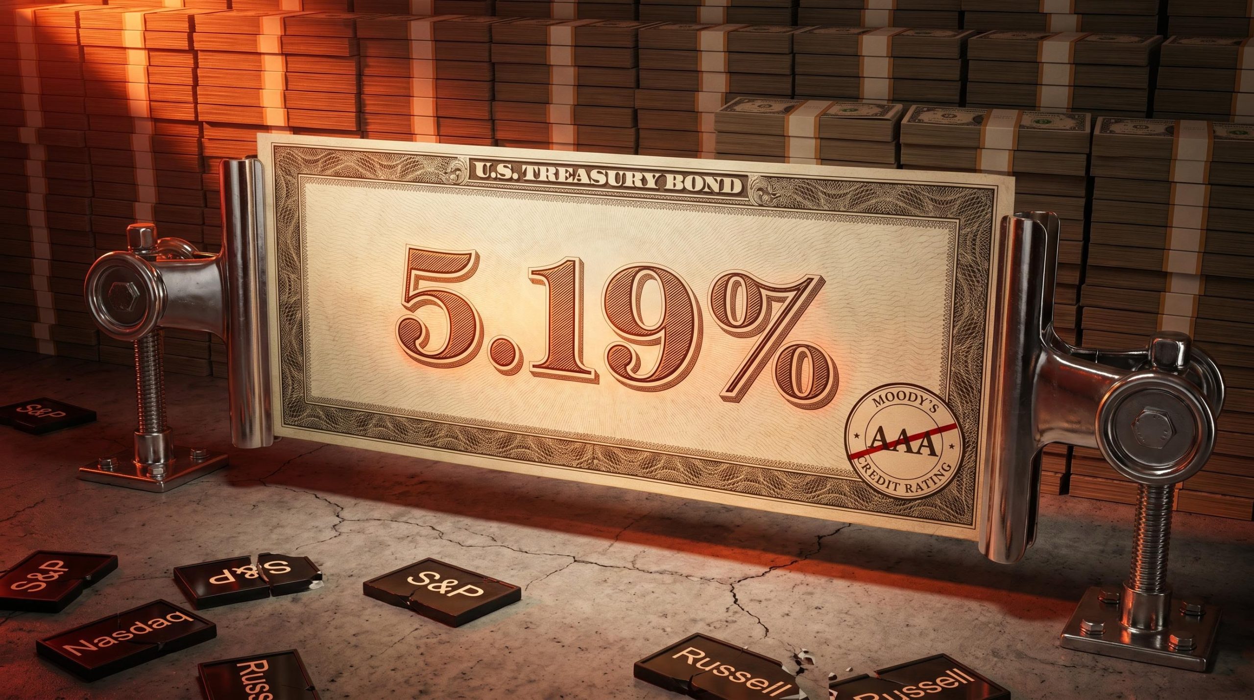 30-year US Treasury yield hits 5.19%, highest since 2007, as Moody's downgrade fuels bond market repricing