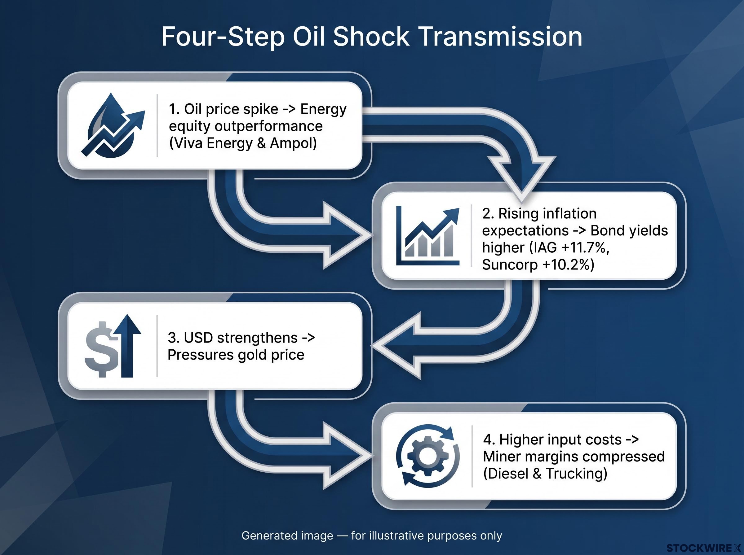 The Four-Step Oil Shock Transmission Process