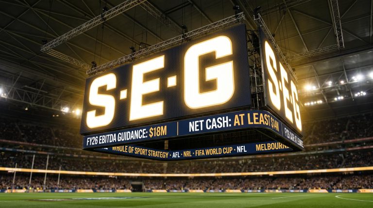 Large sports stadium screen