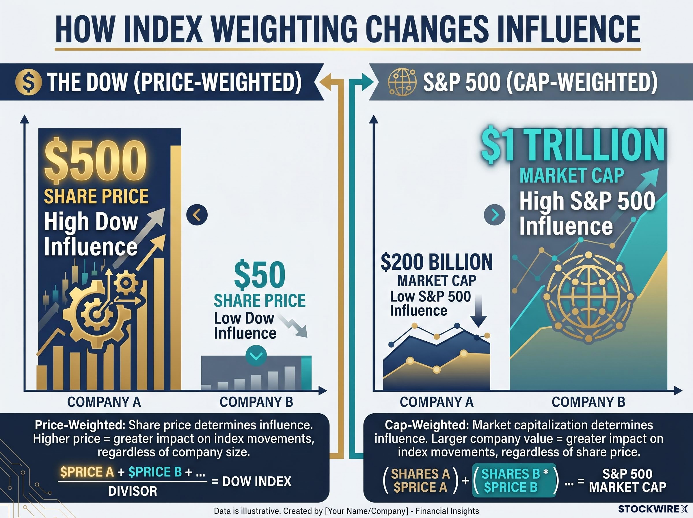 Price-Weighting vs. Market-Cap Weighting Explained