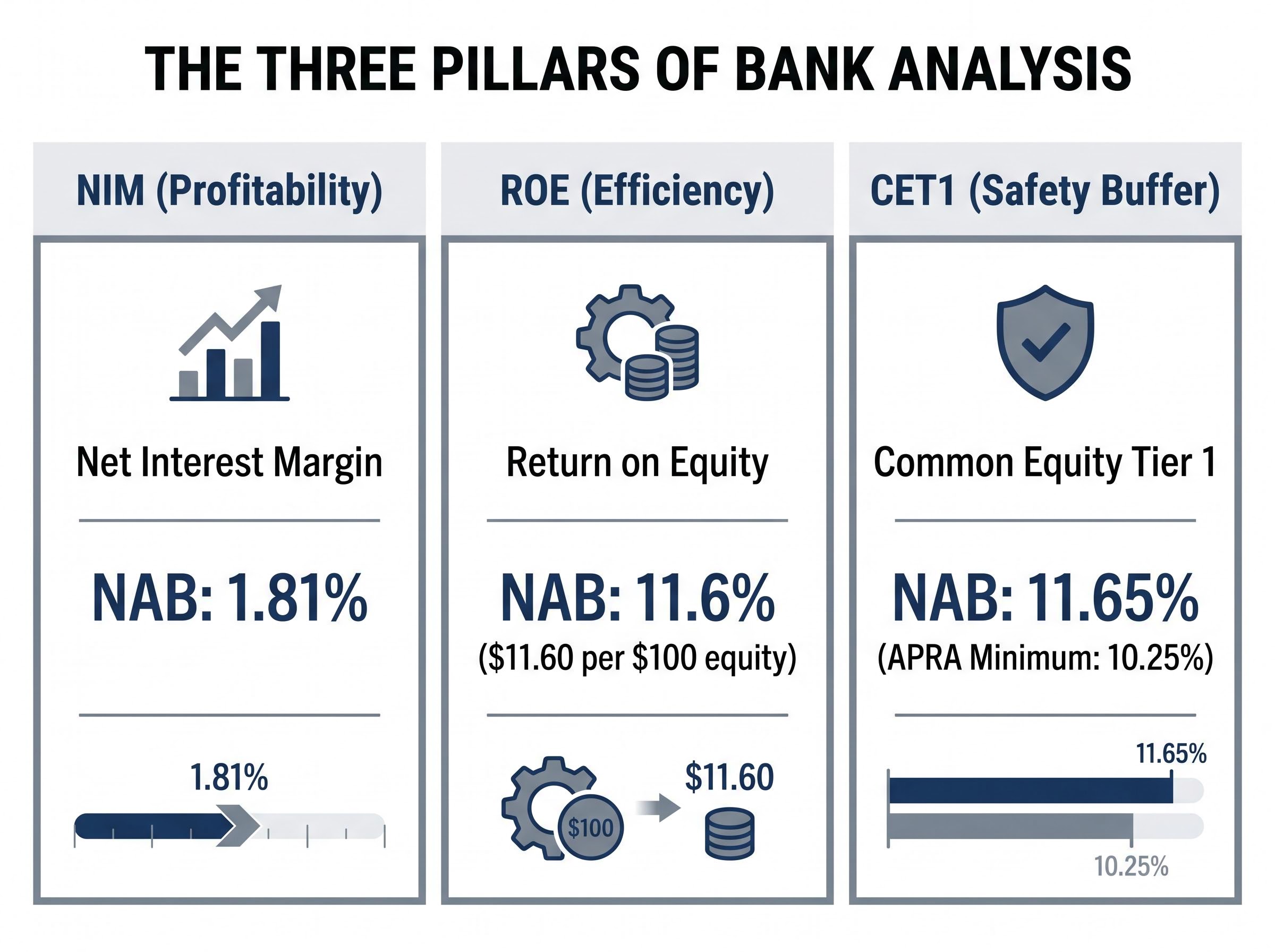 The Three Core Metrics of Bank Analysis