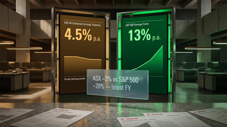 ASX earnings growth at 4.5% vs S