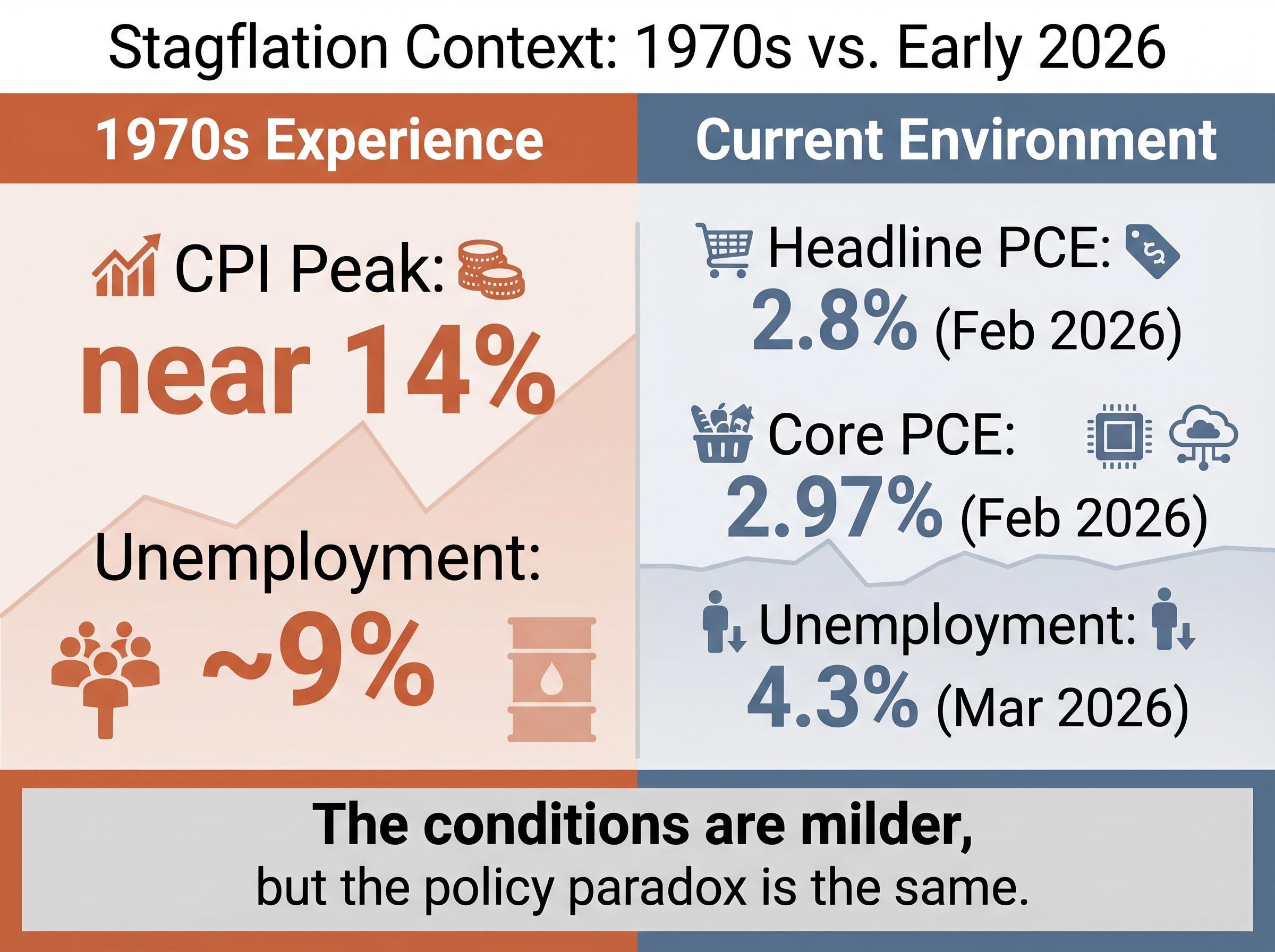 Stagflation Comparison: 1970s vs. Spring 2026