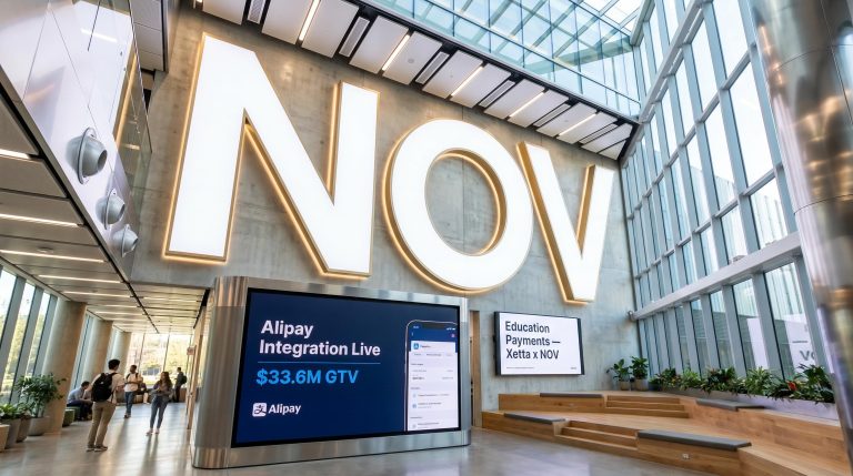 Novatti Hits $33.6M in Transactions as Alipay Launches Inside UNSW Portal