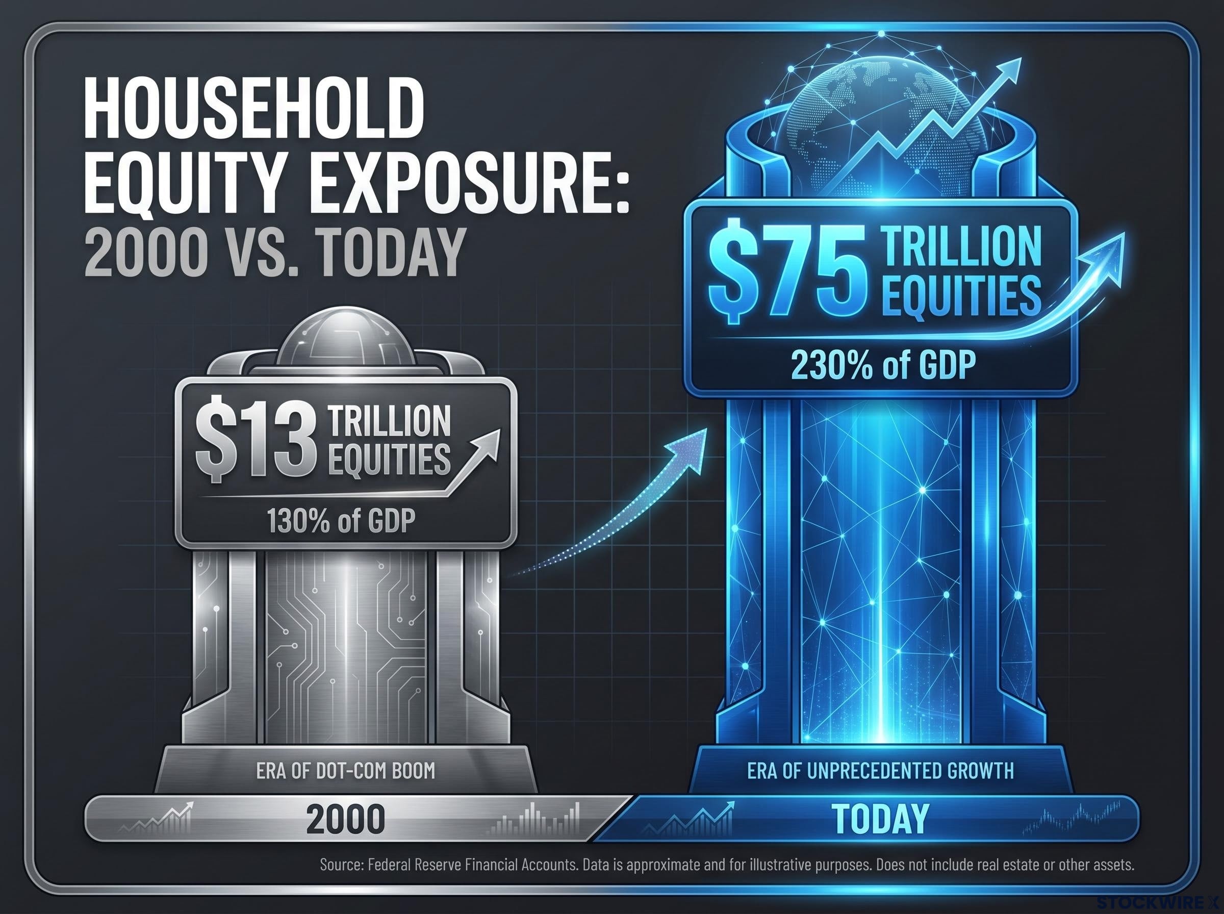 Household Equity Exposure: 2000 vs Today