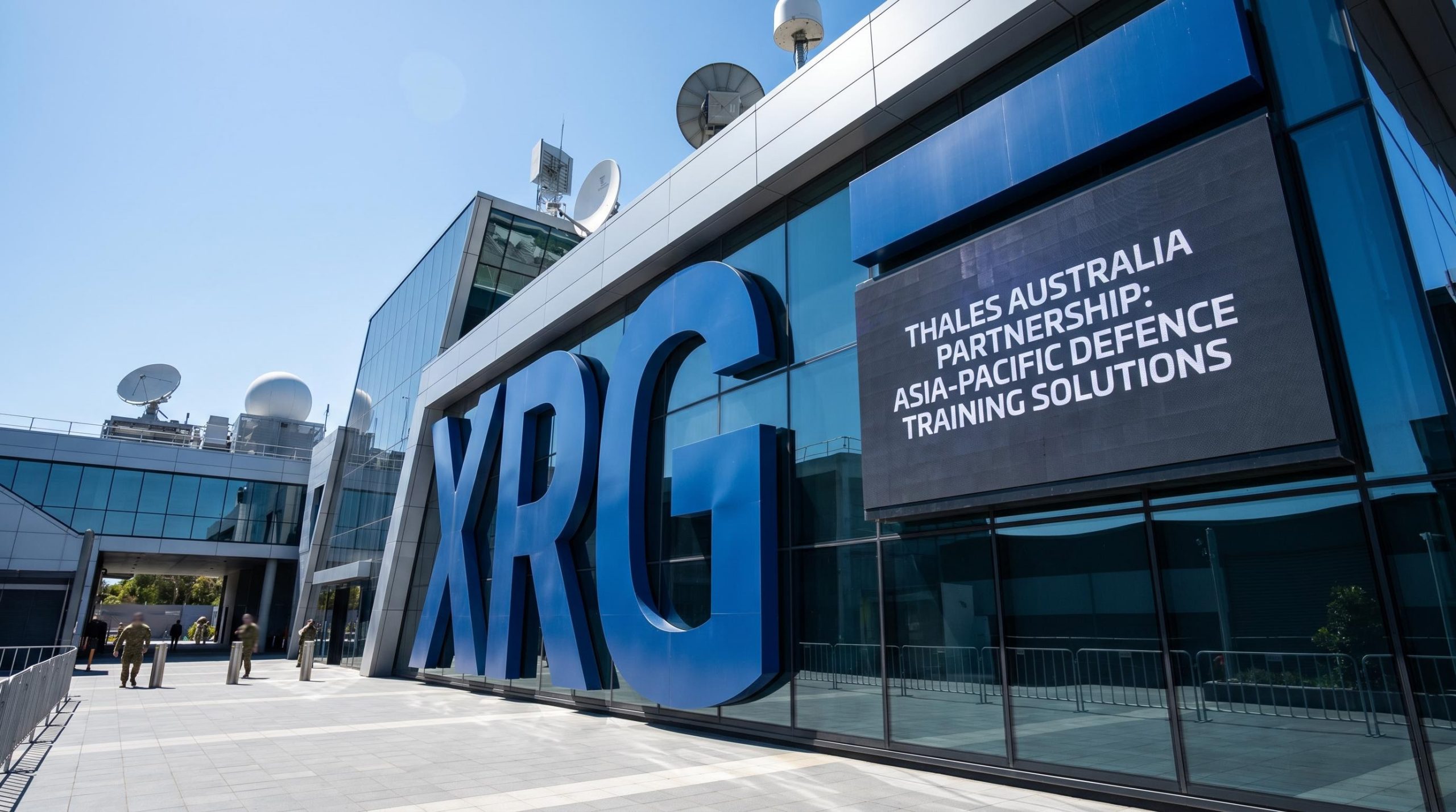 Building with large XRG lettering