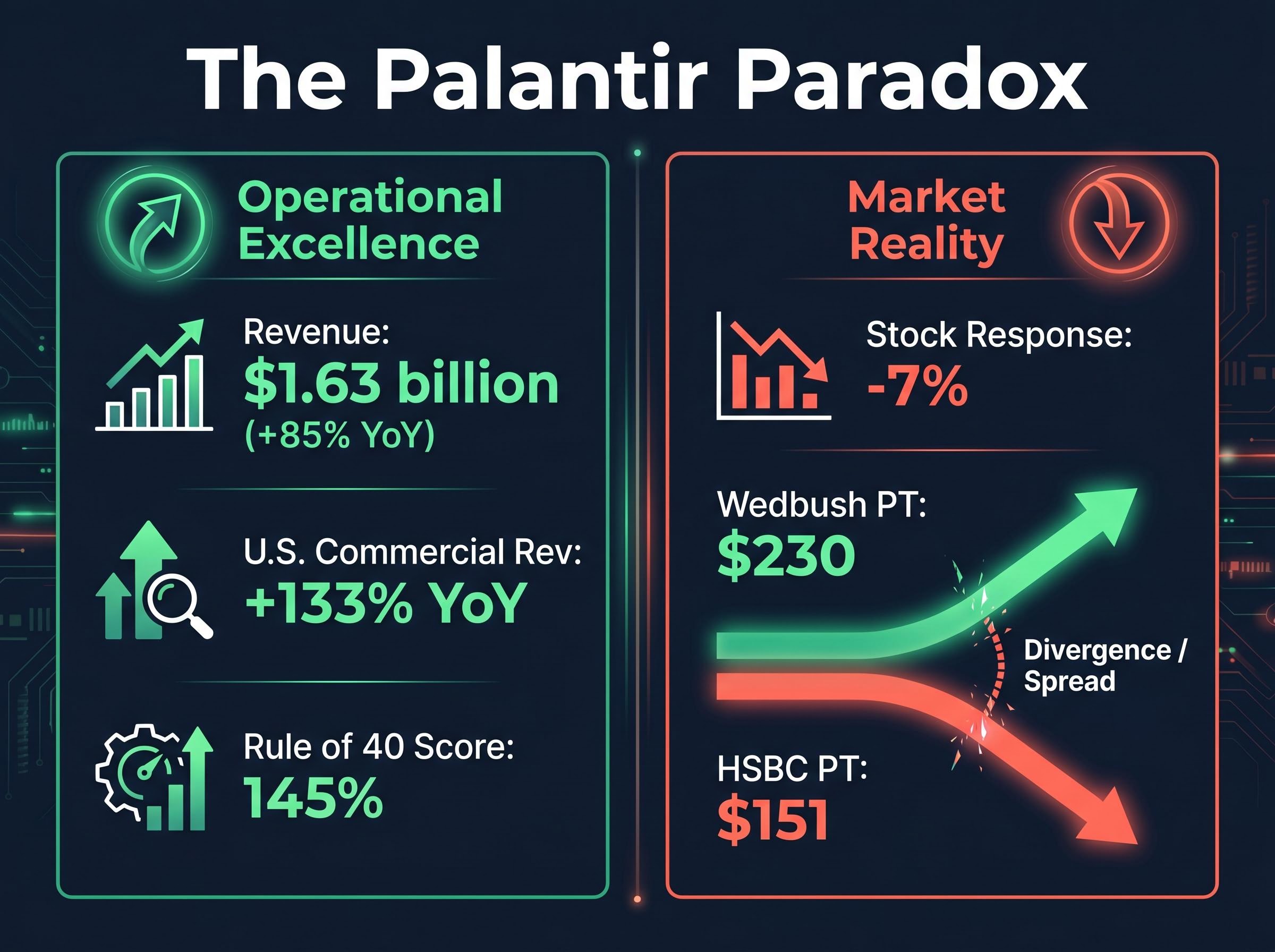 The Palantir Paradox: Operations vs. Market Reaction