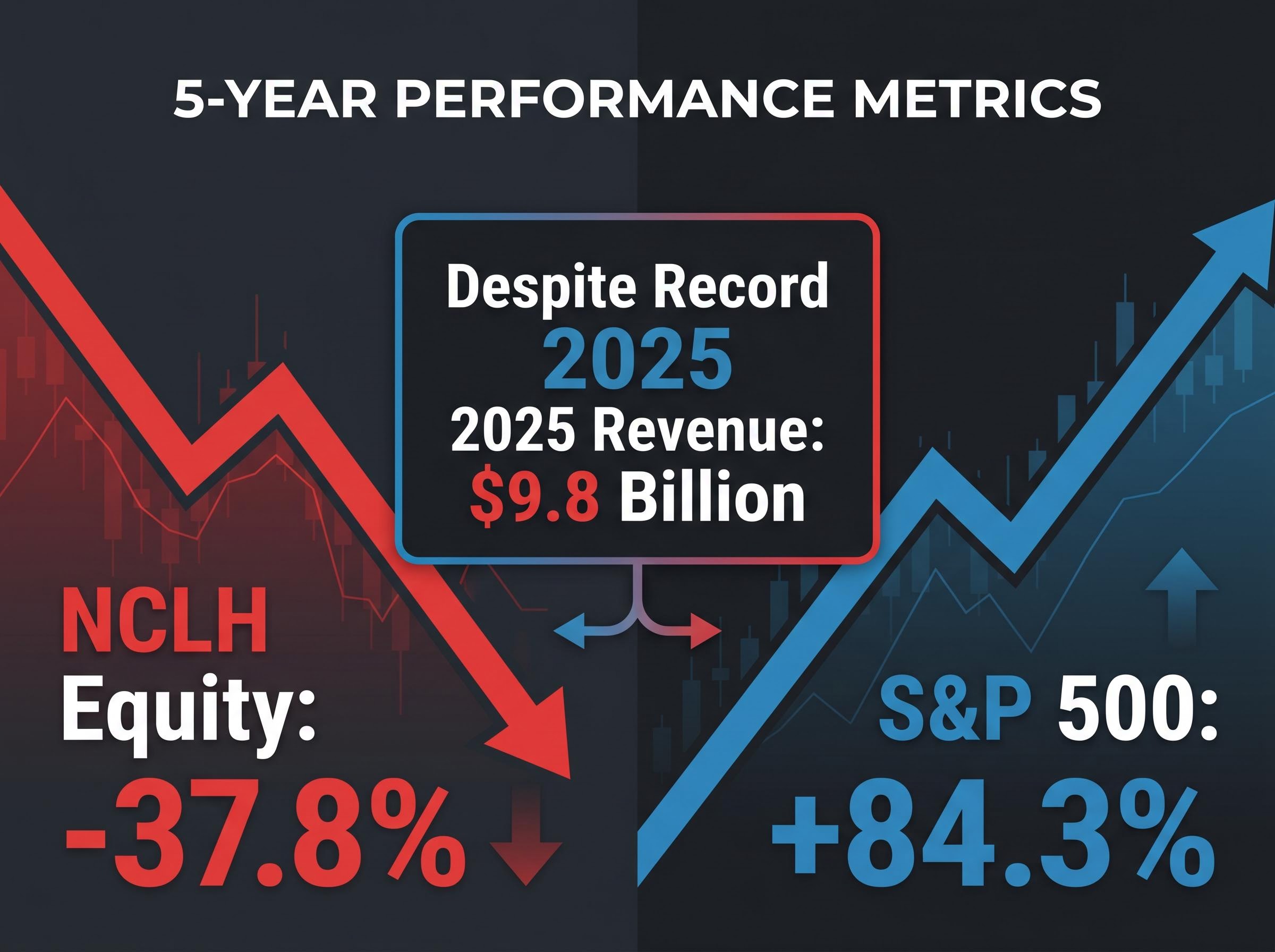 NCLH 5-Year Capital Destruction vs. S&P 500