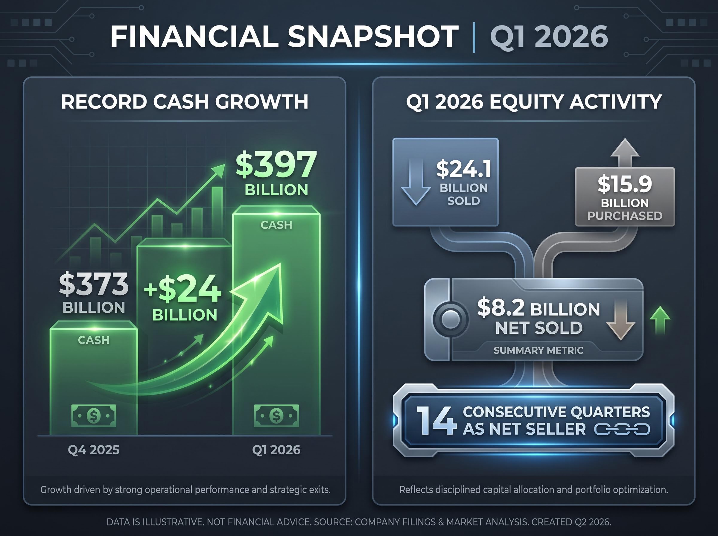 The Flow of Capital: Cash Accumulation and Equity Sales