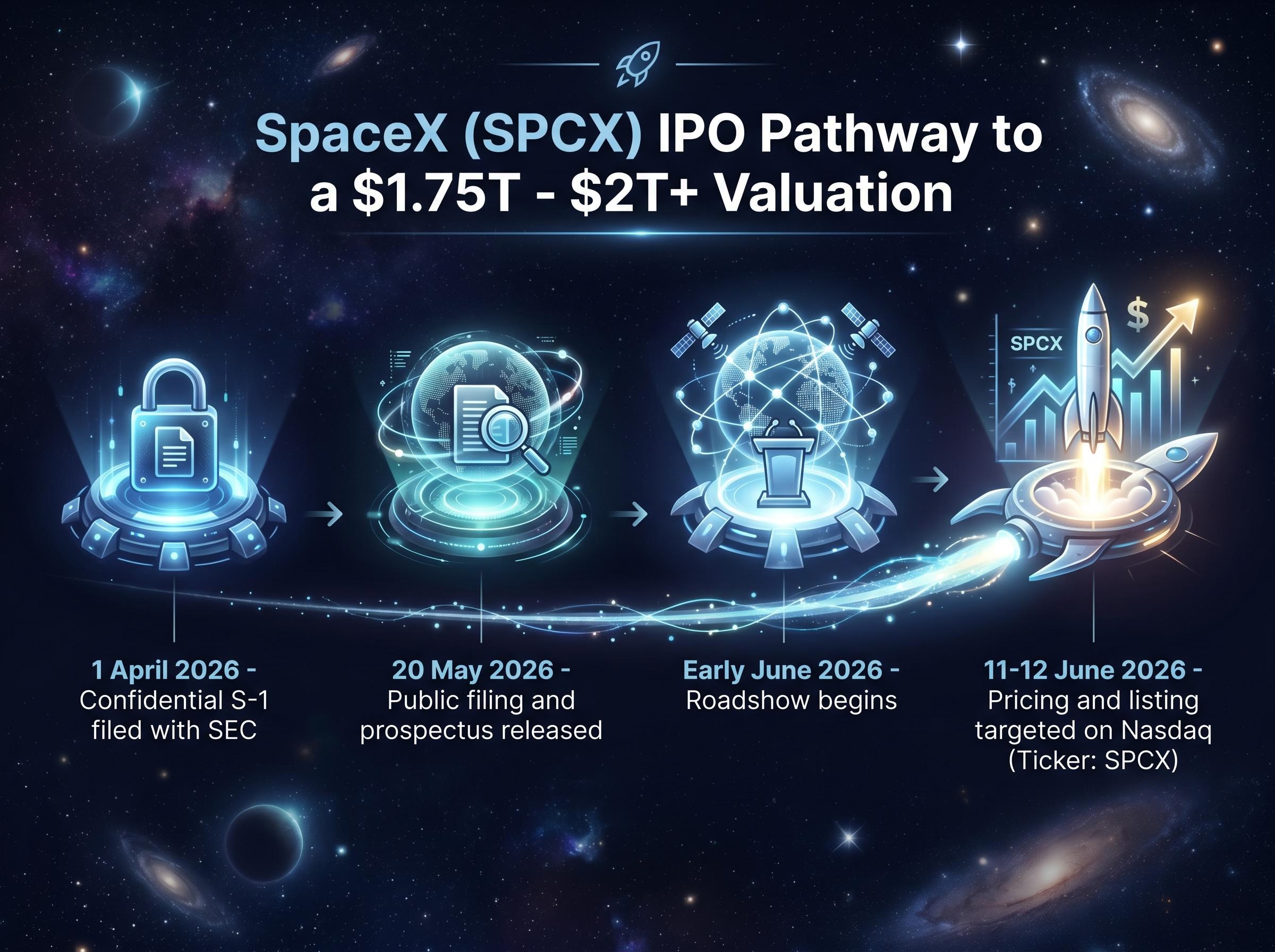 SpaceX (SPCX) IPO Timeline