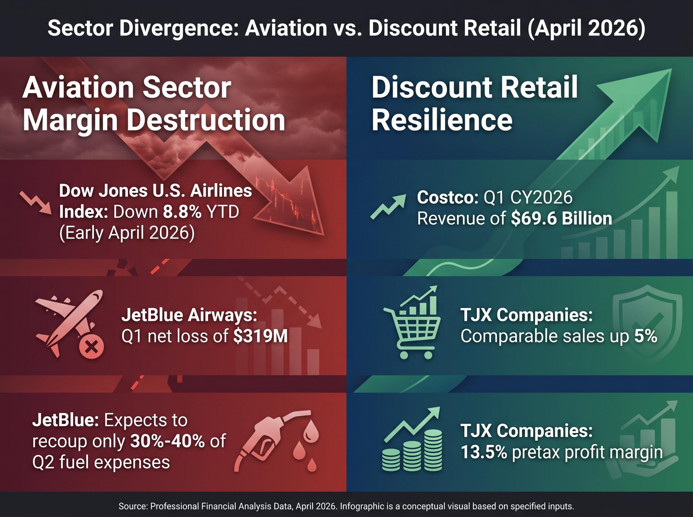 Sector Divergence: Aviation vs. Discount Retail