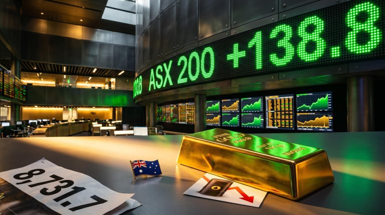 ASX 200 surges 138.8 points to 8,731.7 as US-Iran ceasefire reports drive gold and risk-on rally