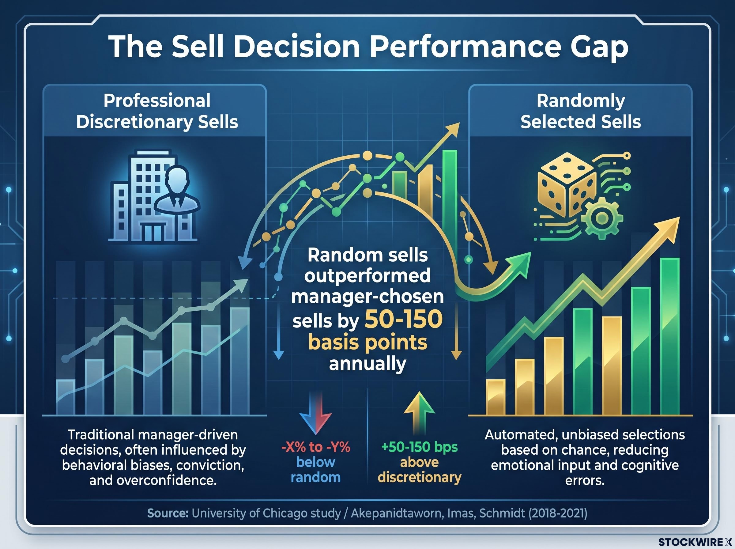 The Professional vs. Random Sell Performance Gap