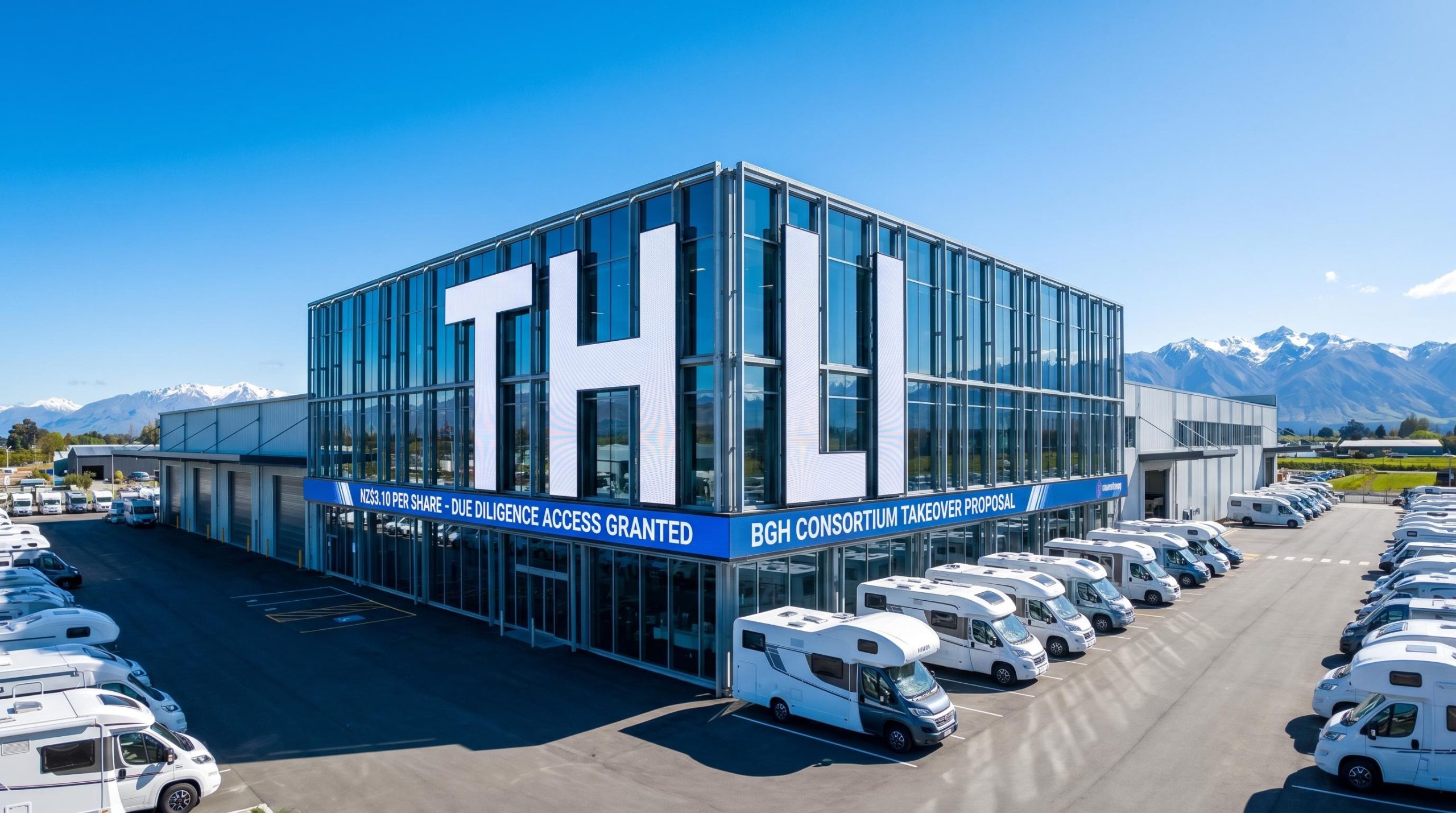 THL building with RVs