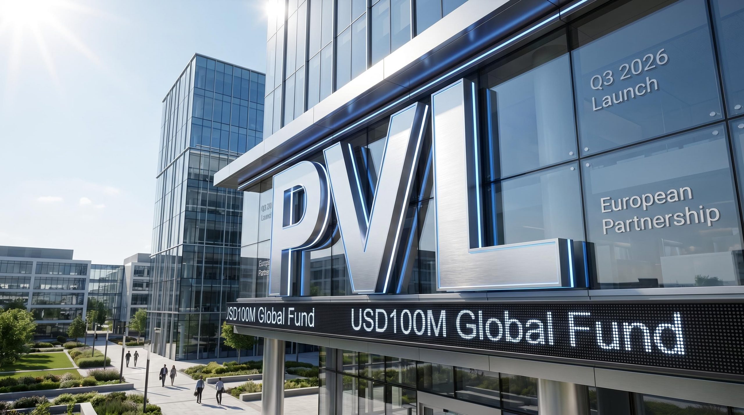 PVL building with announcements
