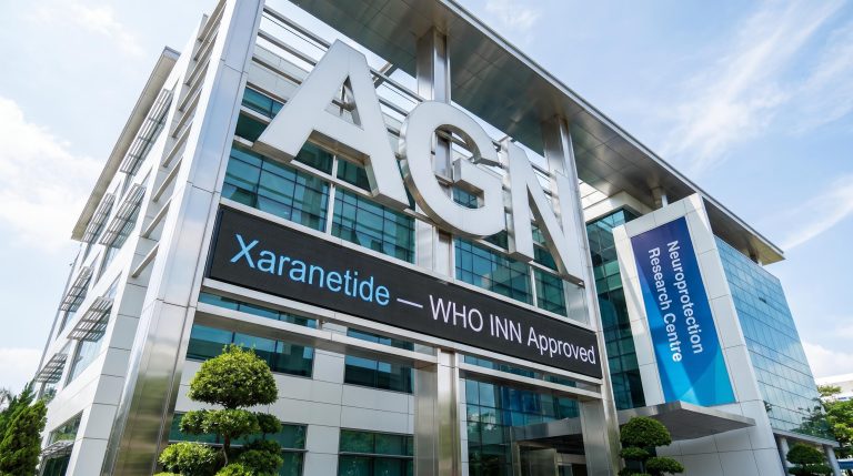 Modern glass building facade