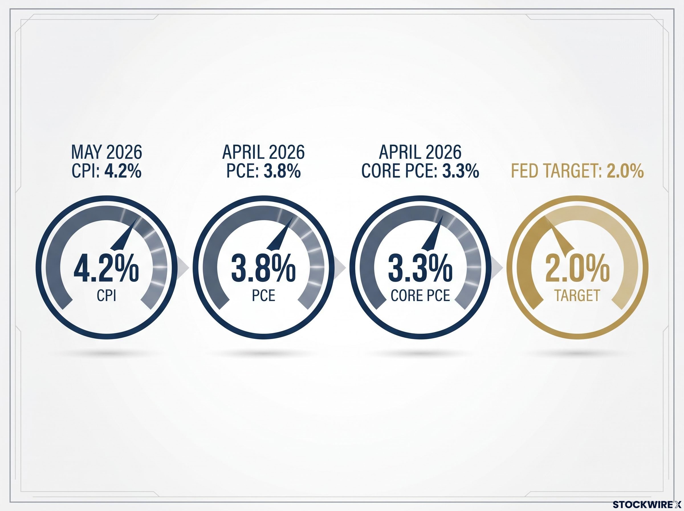 Current Inflation vs. Fed Target
