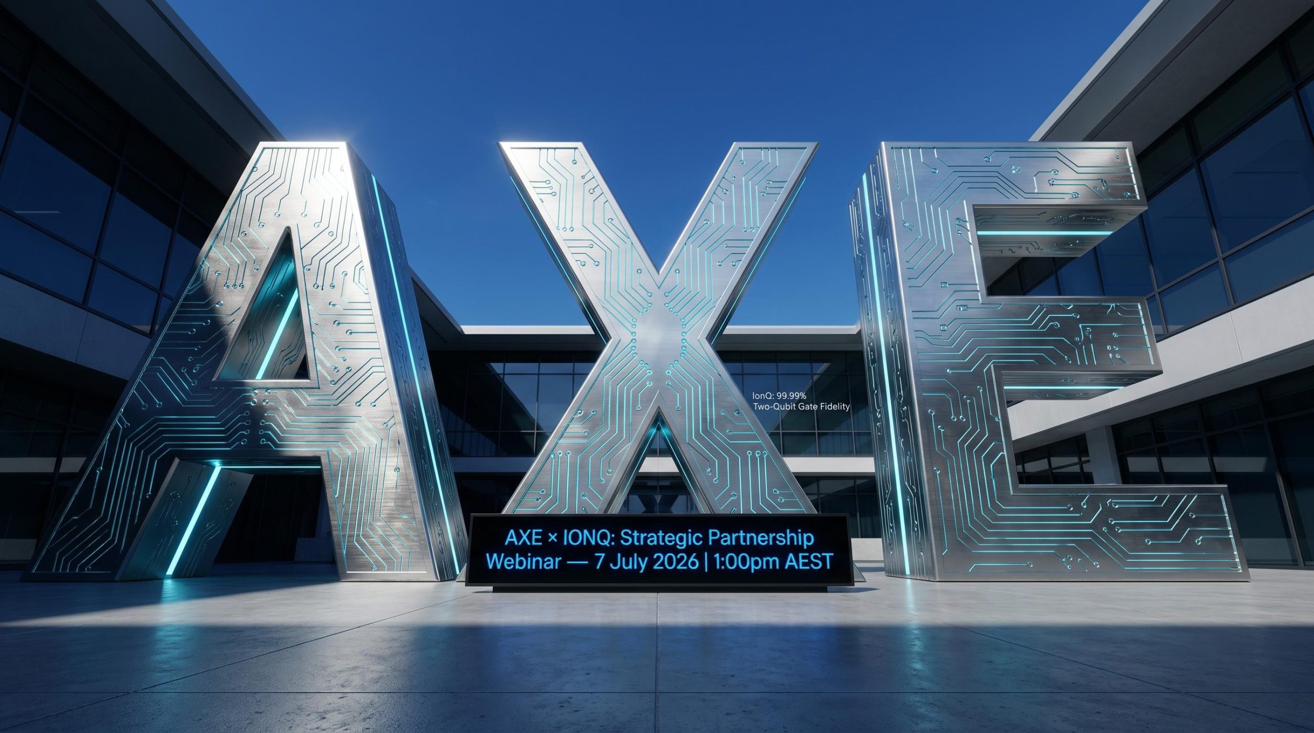 AXE X IONQ partnership event