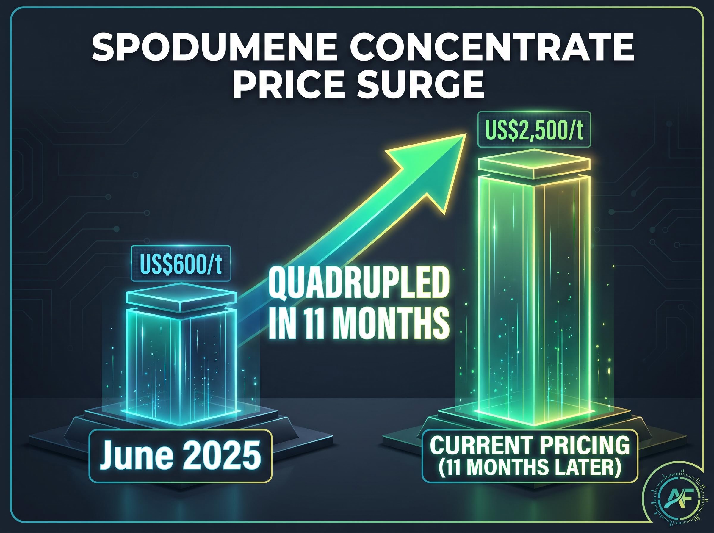 Spodumene Concentrate Price Recovery (June 2025 - May 2026)