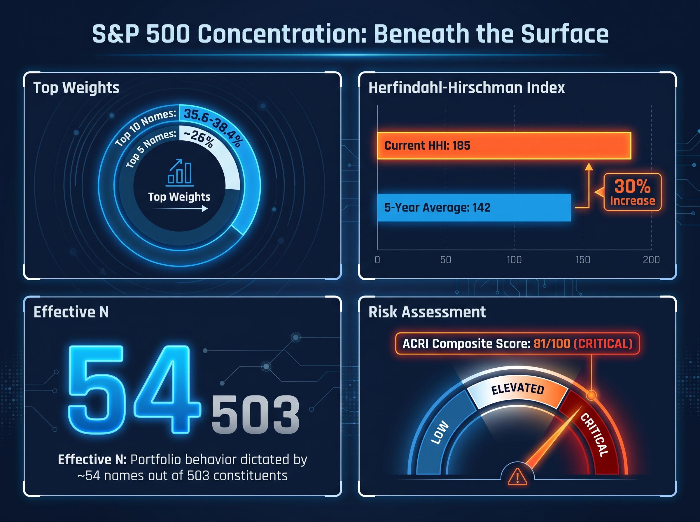 S&P 500 Concentration Risk Dashboard